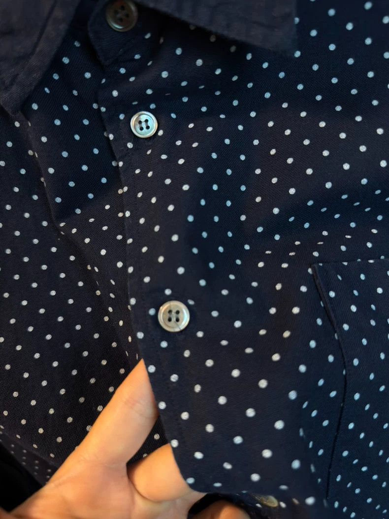 Comme des Garcons Comme Des Garcons Polka dot dark patterned long sleeved shi Size US S / EU 44-46 / 1 - 2 Thumbnail