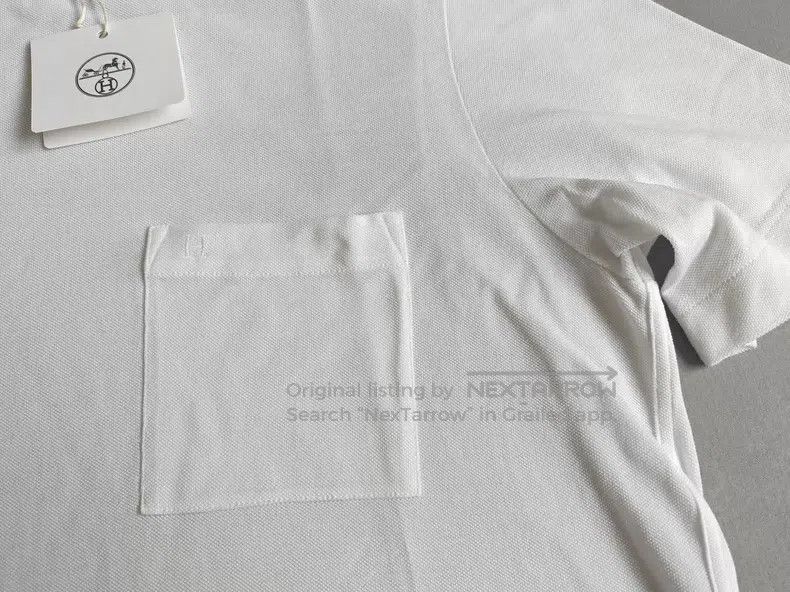 Hermes Hermes Men's pocket letter embroidery short-sleeve T-shirt Size US M / EU 48-50 / 2 - 6 Thumbnail