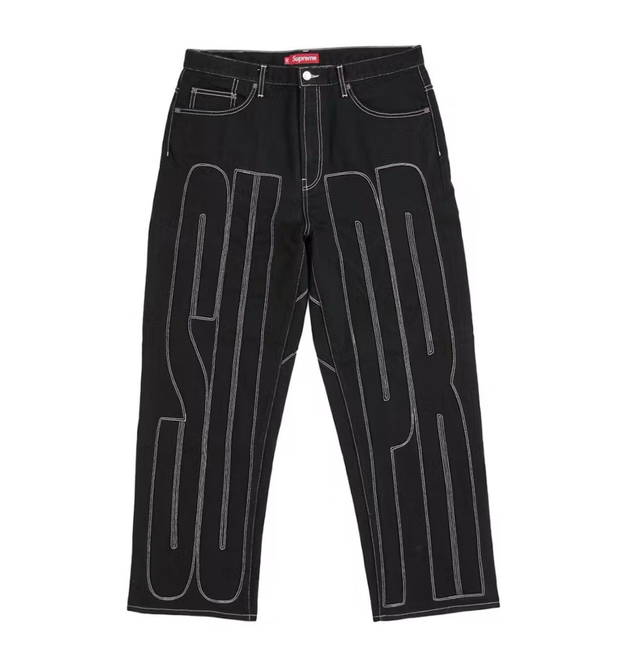 Supreme Supreme Inset Spell out Baggy Jean Size US 32 / EU 48 - 5 Thumbnail