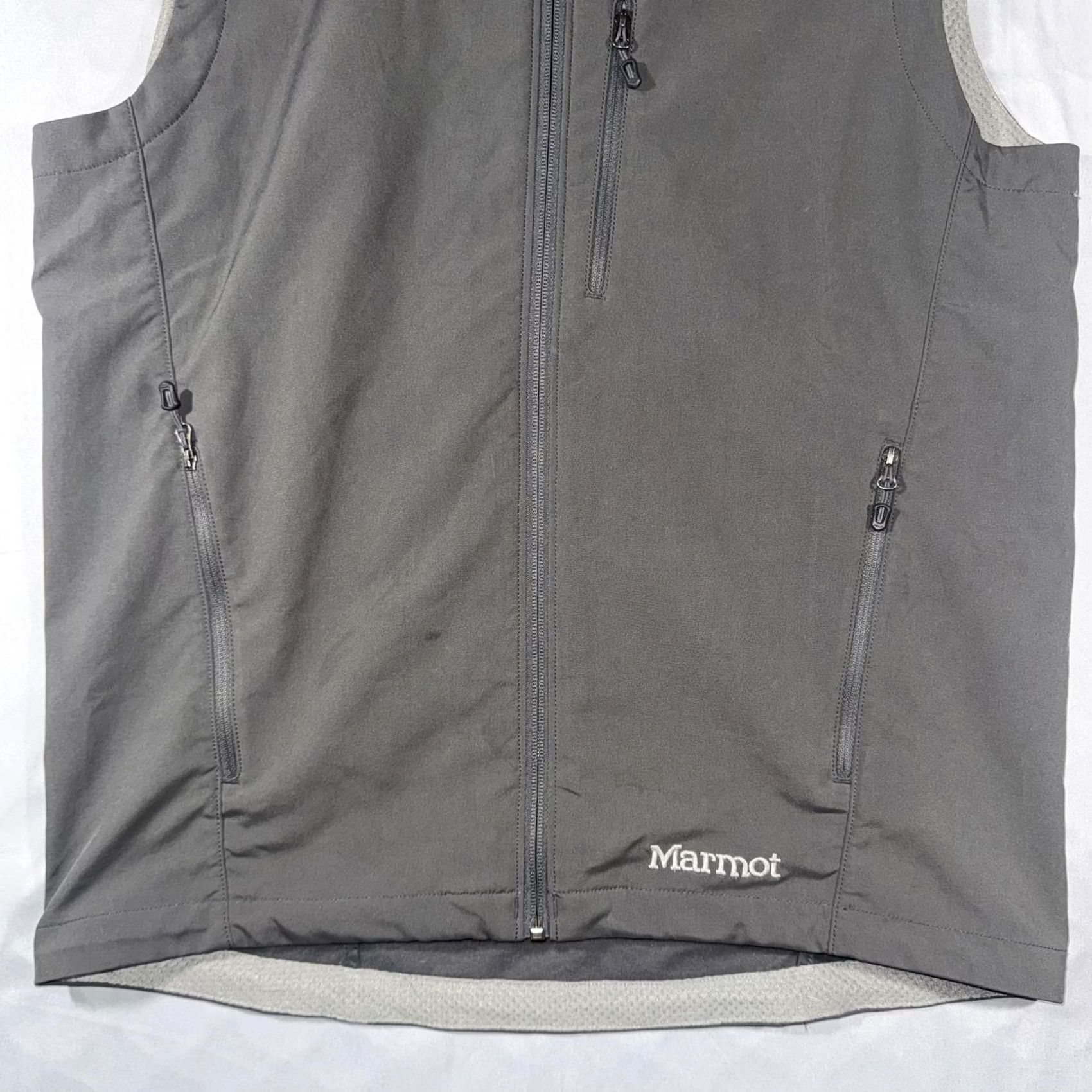 Marmot Marmot Vest Mens Medium Gray Softshell Full Zip Stretch Outdoor Hiking 98070 Size US M / EU 48-50 / 2 - 6 Thumbnail