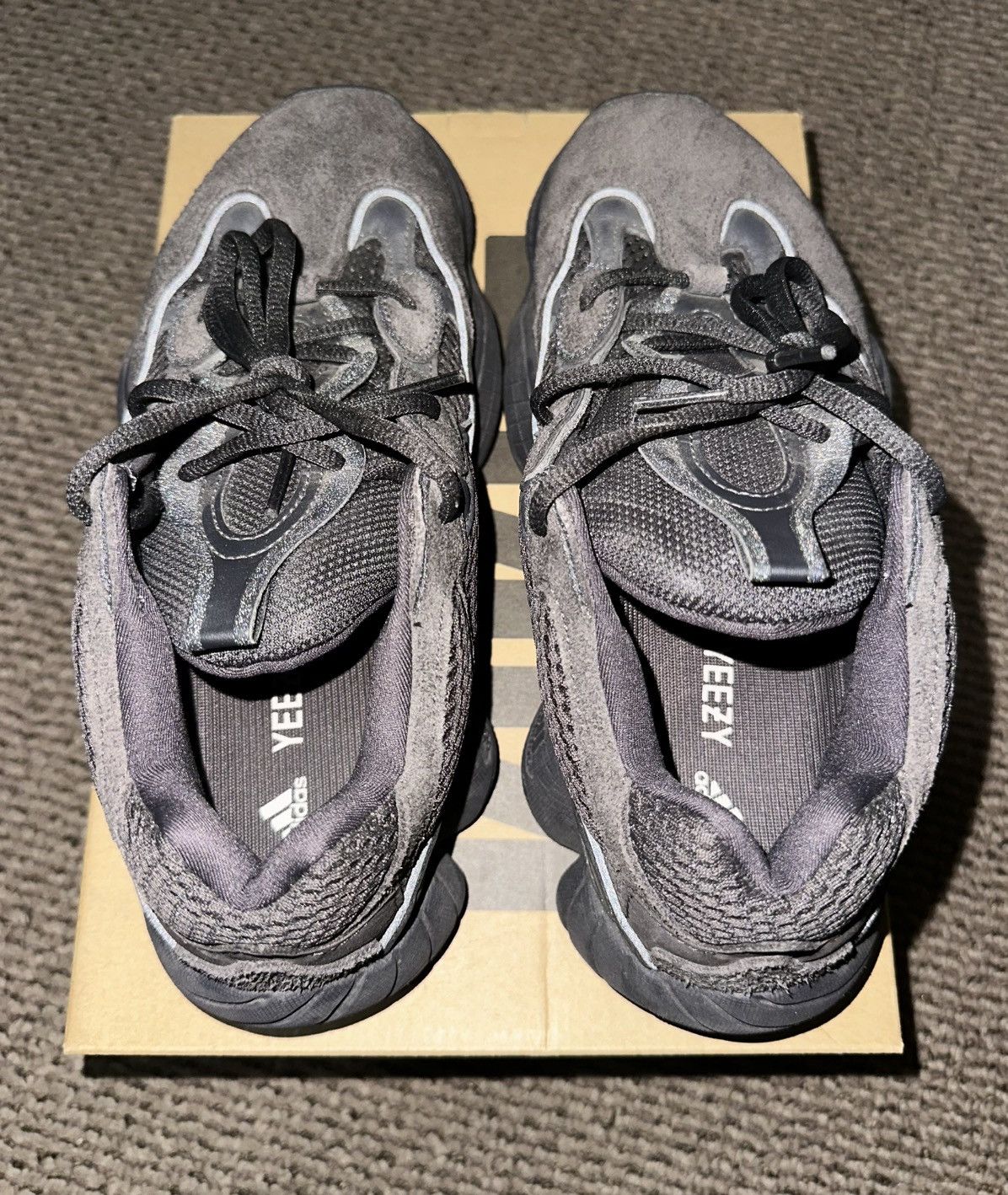 Adidas × Yeezy Adidas Yeezy 500 Utility Black Size US 8 / EU 41 - 3 Thumbnail