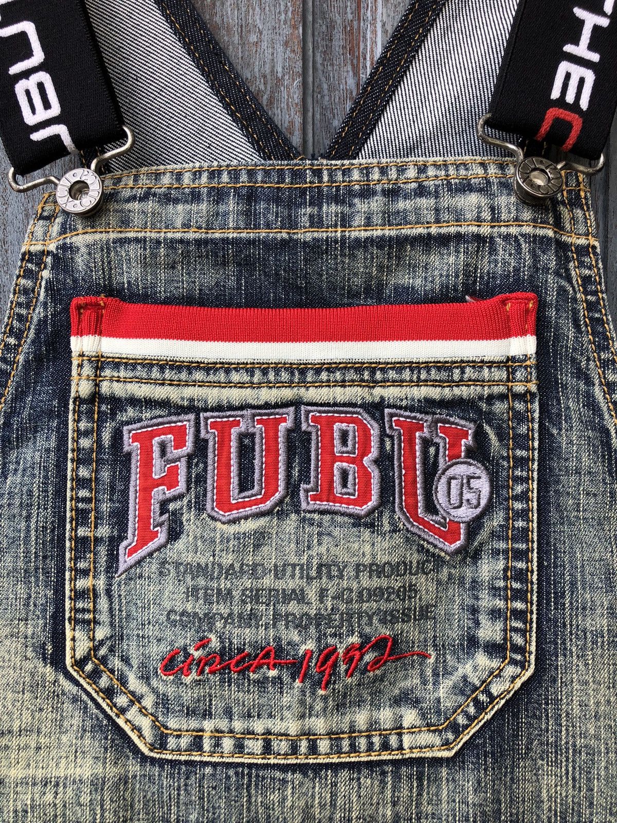 Fubu 🍻Send Your OFFER🍻 ✨LIKE NEW✨ Fubu Y2k Denim Overall Skirt Size 36" / US 14 / IT 50 - 9 Thumbnail