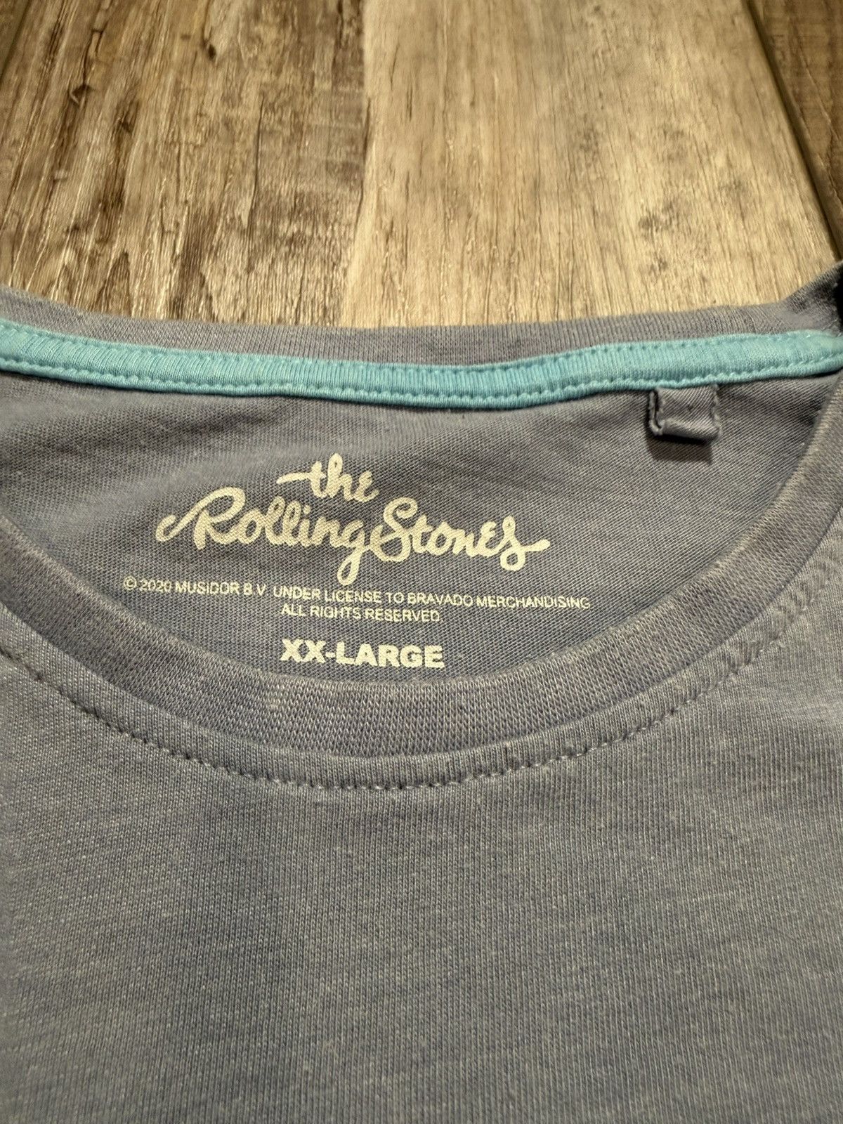 The Rolling Stones The Rolling Stones XXL T-shirt light blue Tongue logo Size US XXL / EU 58 / 5 - 2 Thumbnail