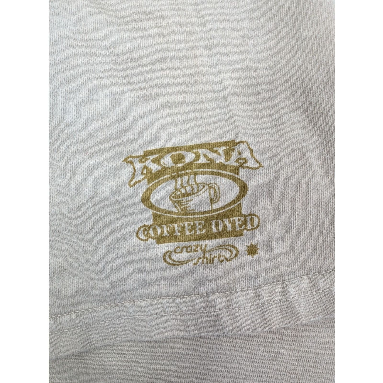 Vintage VINTAGE Crazy Shirts Hawaii Maui Kona Coffee Dyed Short Sleeve T-Shirt Brown Large Mens Shirt Navy? Size US L / EU 52-54 / 3 - 4 Thumbnail