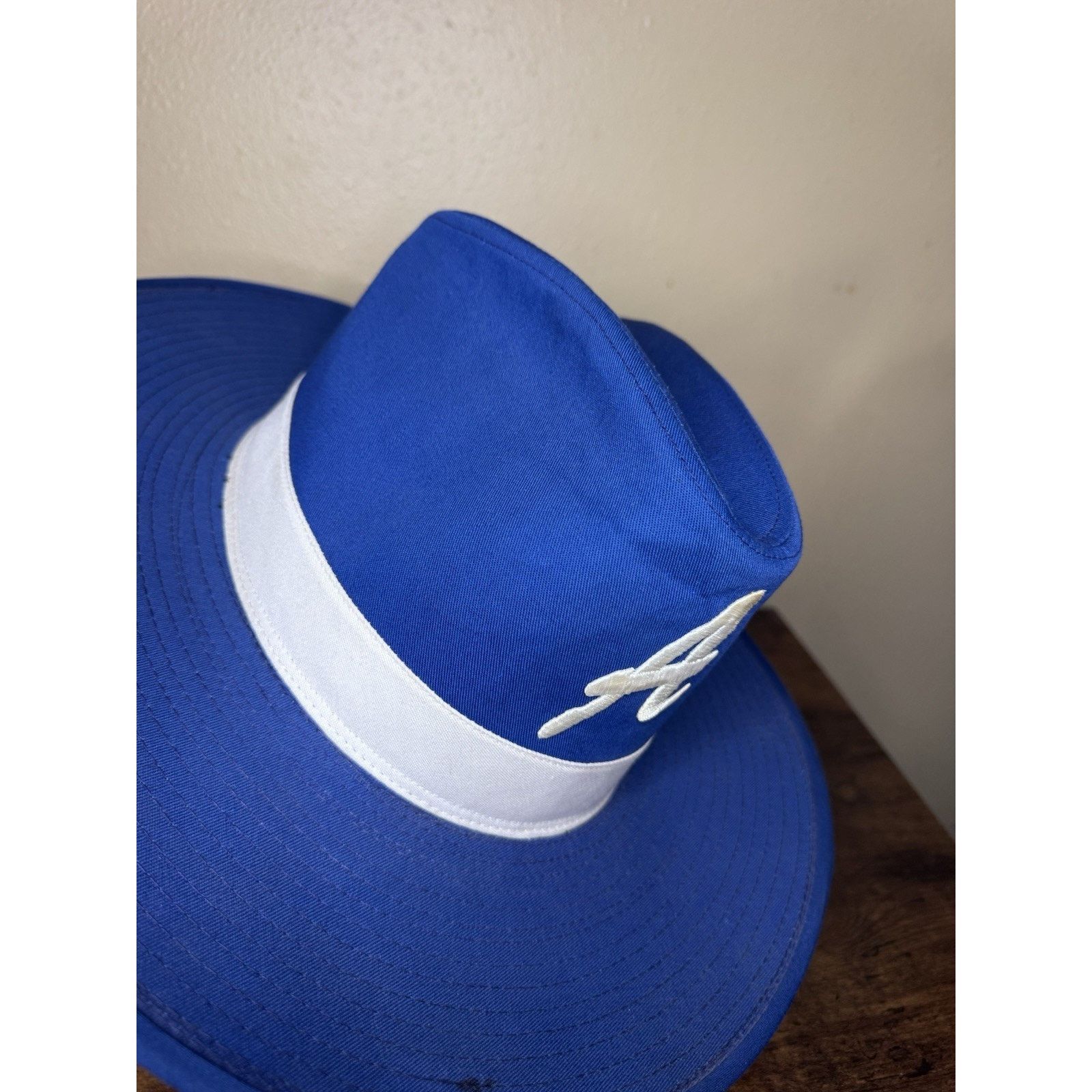 MLB VINTAGE ATLANTA BRAVES "YA" OFFICIAL MLB COWBOY HAT XL Size ONE SIZE - 6 Thumbnail