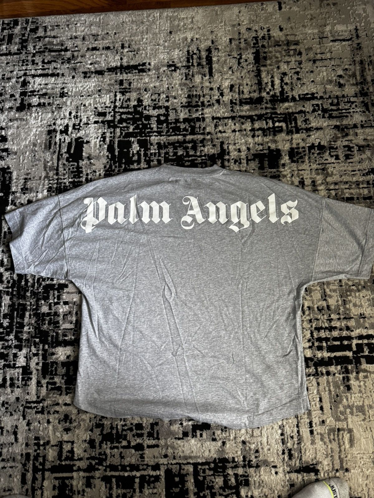 Palm Angels Grey Cotton T-shirt Size US L / EU 52-54 / 3 - 4 Thumbnail