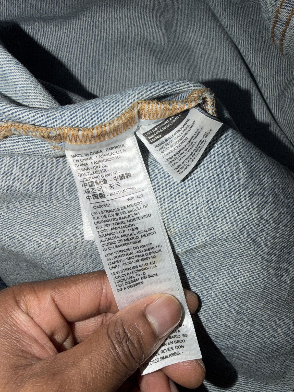 DENIM TEARS DENIM TEARS X LEVIS COTTON WREATH JEAN JACKET Size US S / EU 44-46 / 1 - 6 Thumbnail