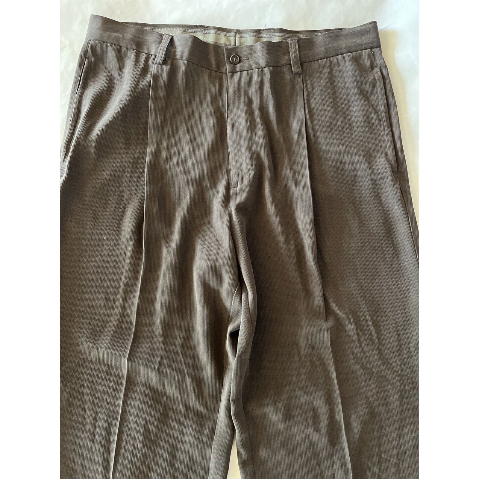 Tommy Bahama Tommy Bahama Pants Men’s 36x29 Brown Westbridge Silk Wool Size US 36 / EU 52 - 3 Thumbnail