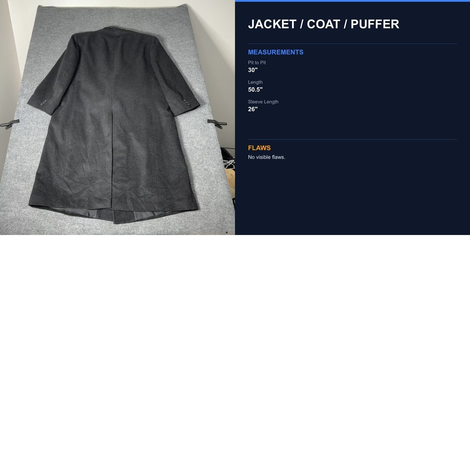 Doublet VINTAGE Petrocelli Wool Cashmere Coat Mens 3XL Black Double Breasted Overcoat Size US XXL / EU 58 / 5 - 8 Thumbnail