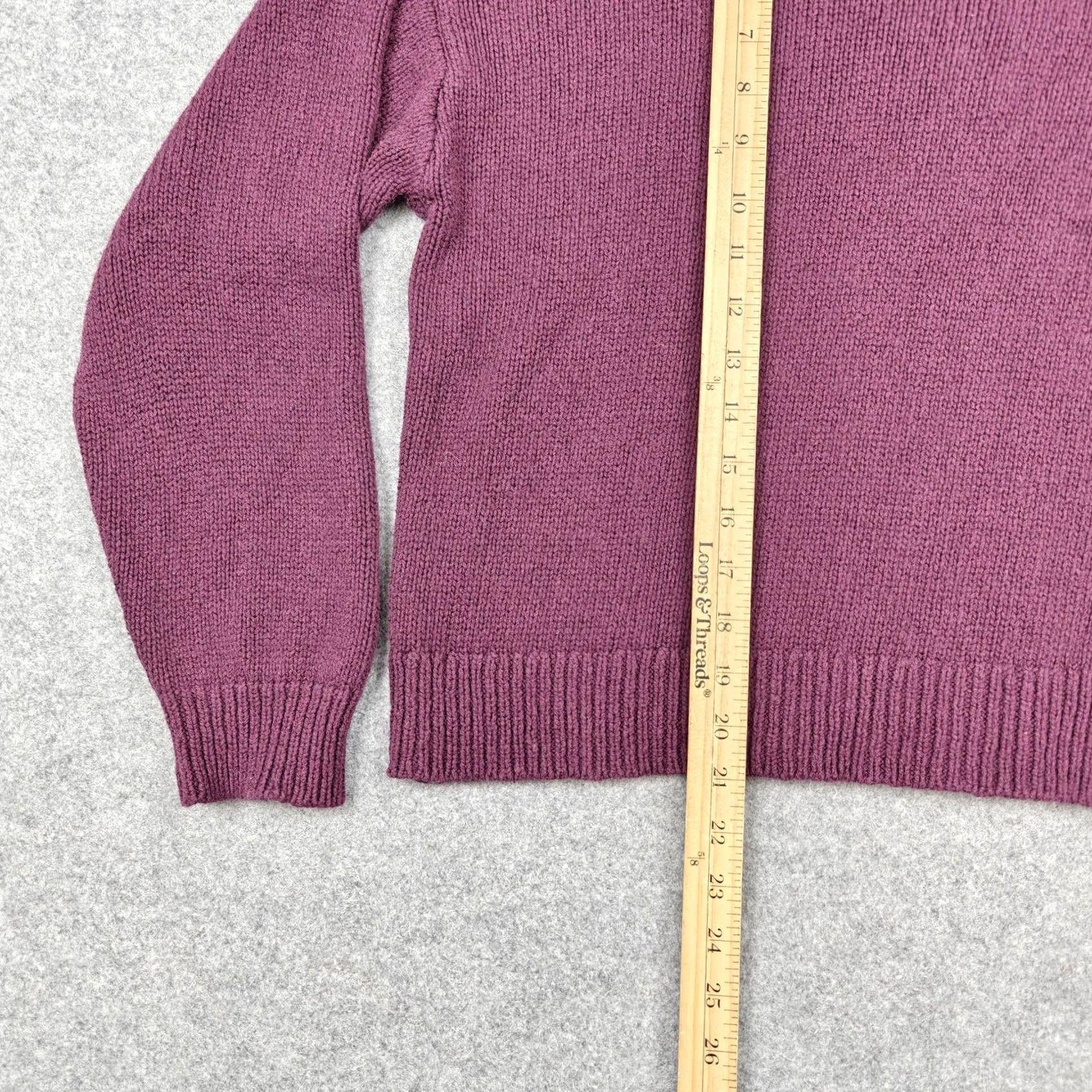 Marine Layer Marine Layer Sweater Womens L Purple V-Neck Colorblock Knit Pullover Size L / US 10 / IT 46 - 5 Thumbnail