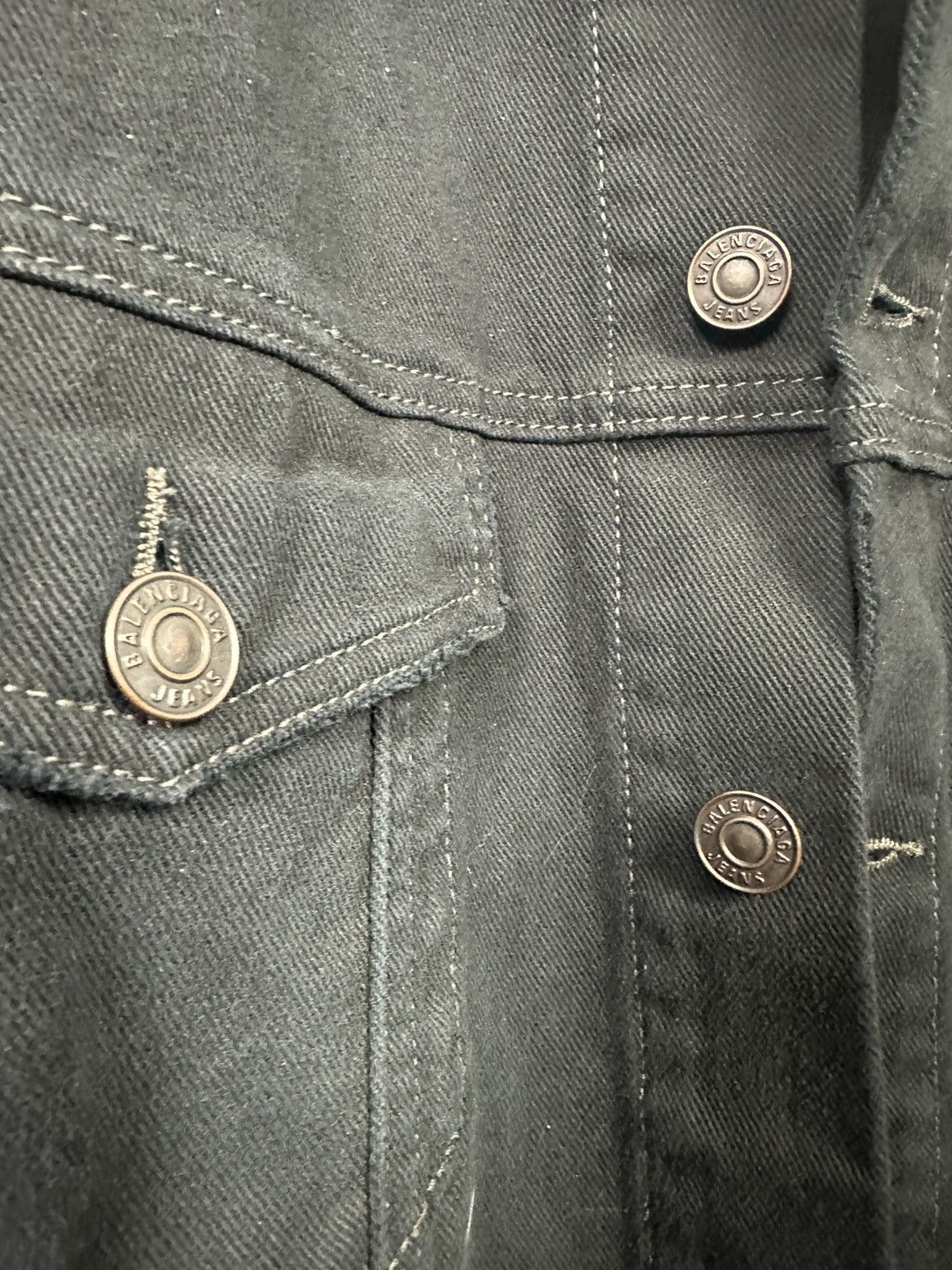 Adidas × Balenciaga Oversized Denim Jacket Size US L / EU 52-54 / 3 - 3 Thumbnail