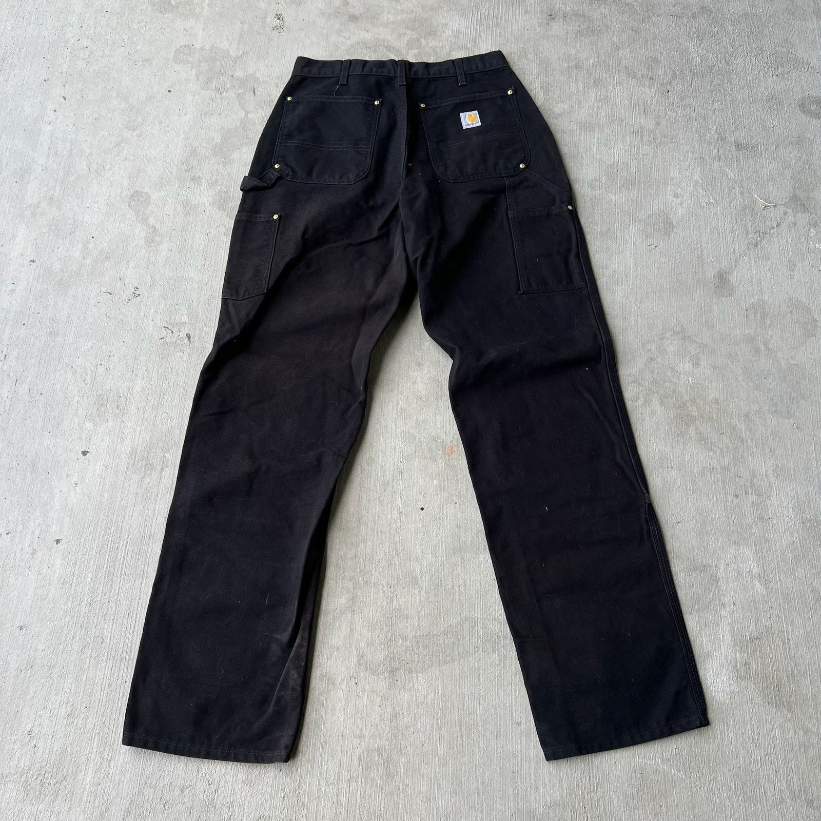 Carhartt × Vintage Carhartt black double knee work wear carpenter pants Size US 31 - 4 Thumbnail