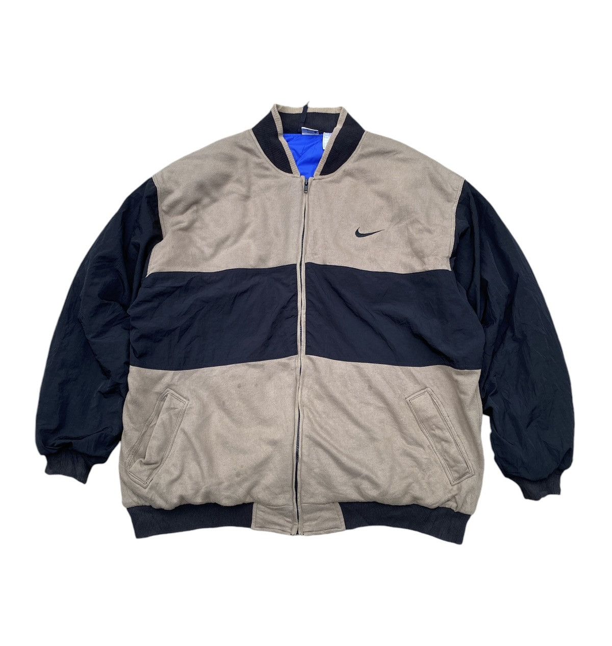 1990s - Vintage Nike Spellout Logo Varsity Jacket