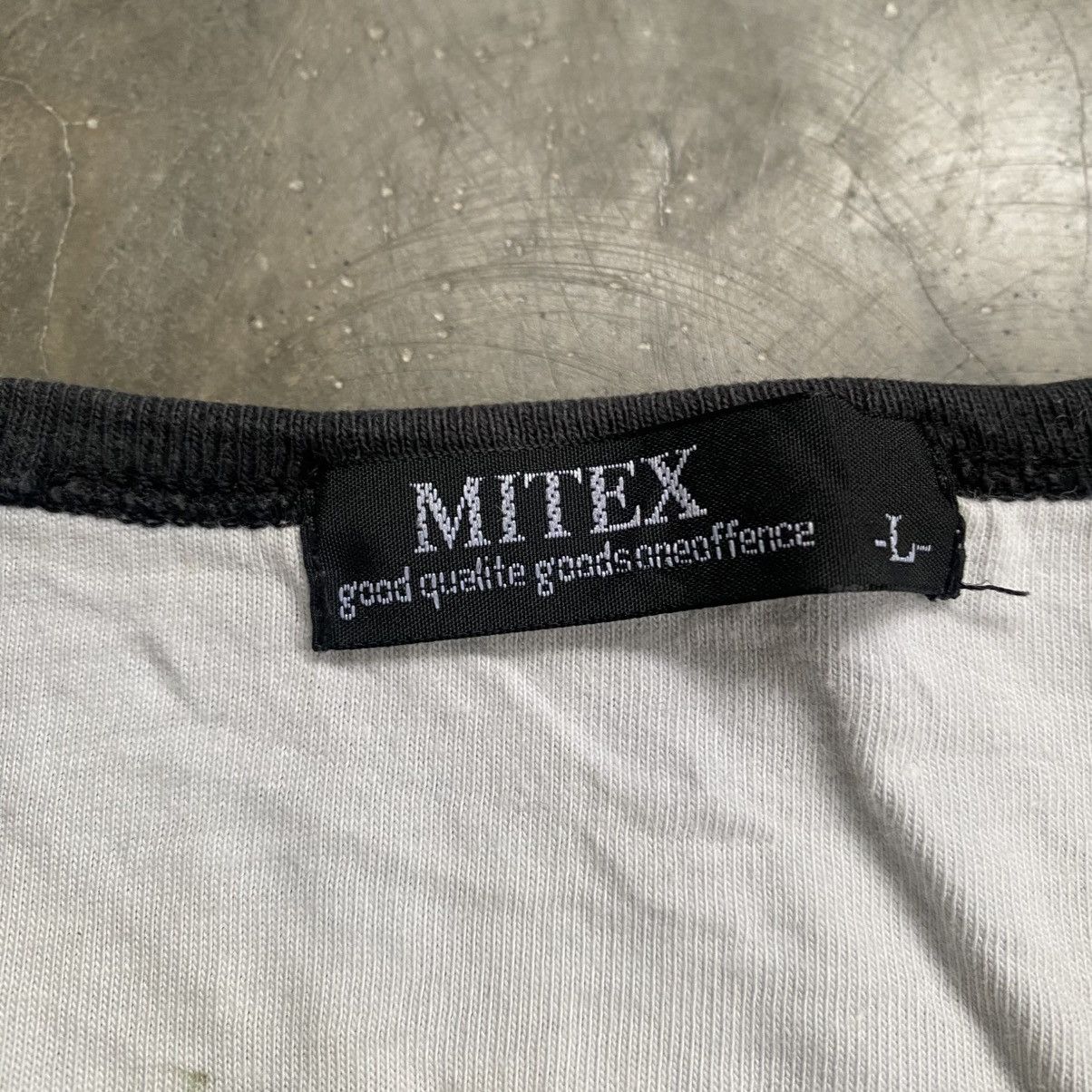If Six Was Nine 2000s Miltex Vkei Style Double Layer Half Button T-Shirt Size US M / EU 48-50 / 2 - 6 Thumbnail