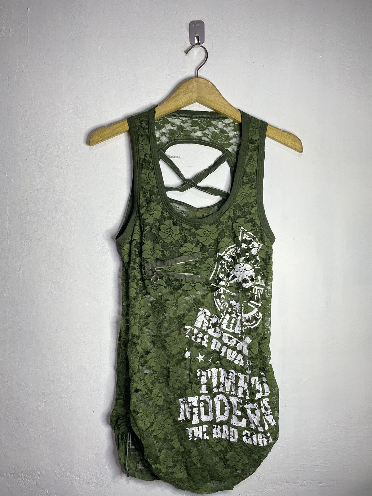 Hysteric Glamour × Japanese Brand × Vintage Japanese the bad girl mesh tank top goth y2k style Size US M / EU 48-50 / 2 - 1 Thumbnail