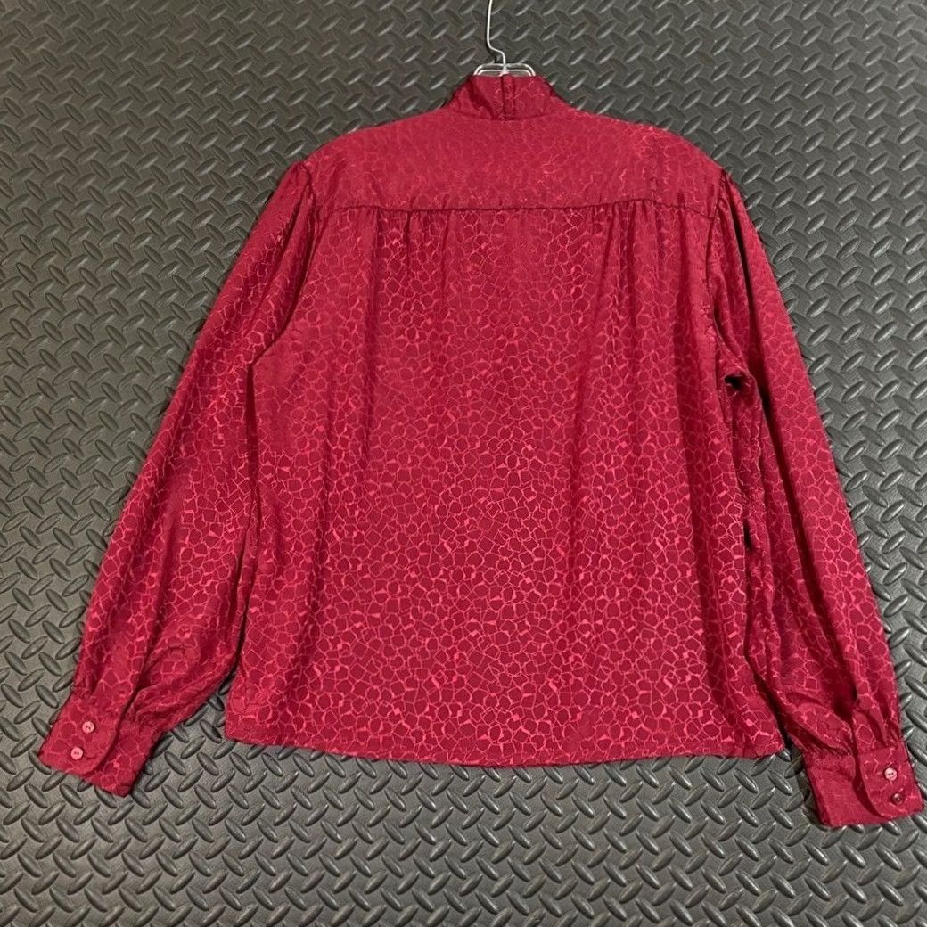 Pendleton VINTAGE Pendleton Blouse Red Geometric Button Up Womens 12 Petite Country Sophisticates Size XL / US 12-14 / IT 48-50 - 5 Thumbnail