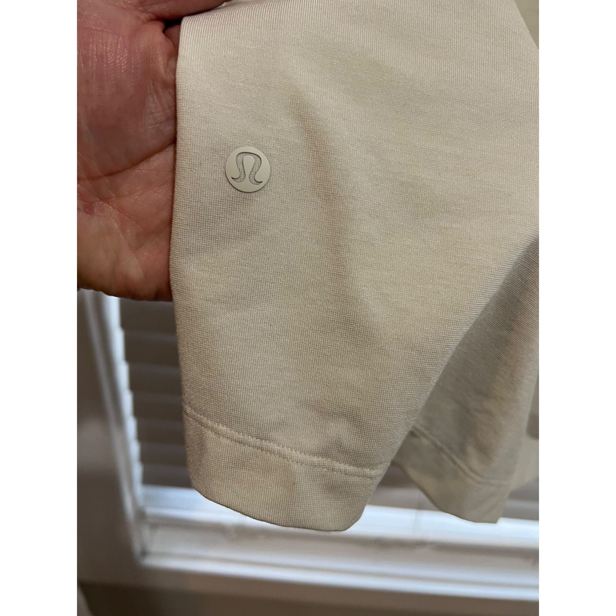 Lululemon Lululemon Mens Off White Polo Shirt - Size XL Size US XL / EU 56 / 4 - 4 Thumbnail