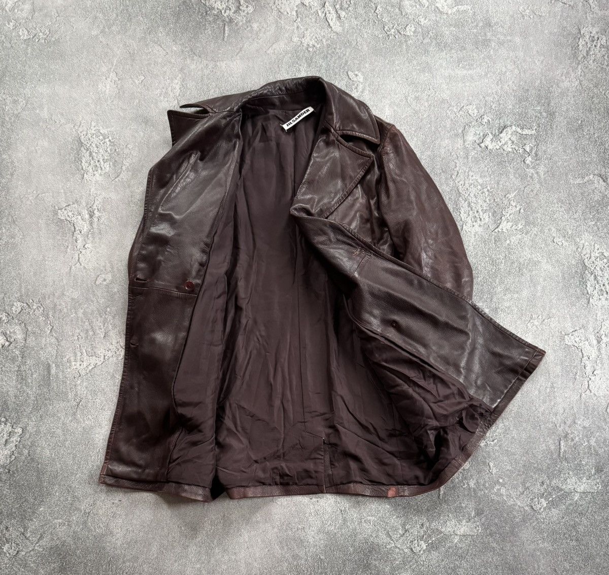 Jil Sander × Vintage Jil Sander 42 Wmns leather jacket blazer coat vintage Size M / US 6-8 / IT 42-44 - 12 Thumbnail