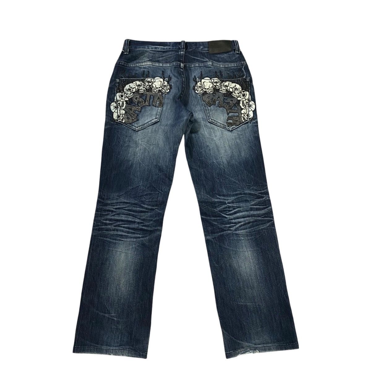 If Six Was Nine × Japanese Brand × Le Grande Bleu (L.G.B.) Pasta Denim Distressed Size 32 Blue Black Colour Size US 32 / EU 48 - 13 Thumbnail