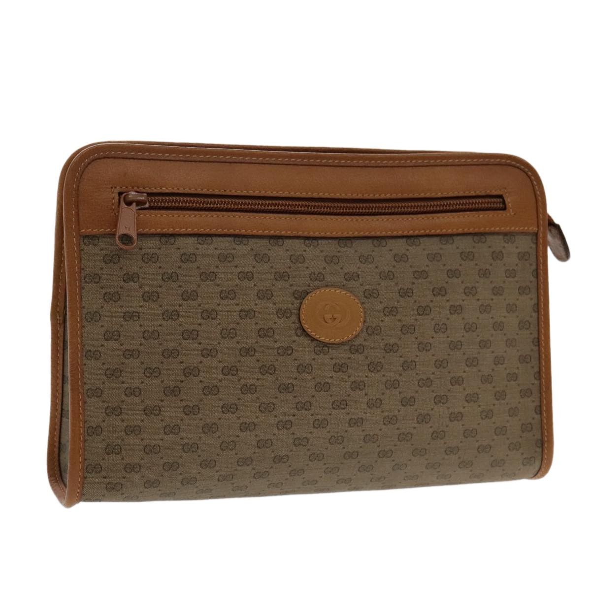 Gucci Gucci Micro GG canvas clutch bag Canvas Size ONE SIZE - 1 Thumbnail