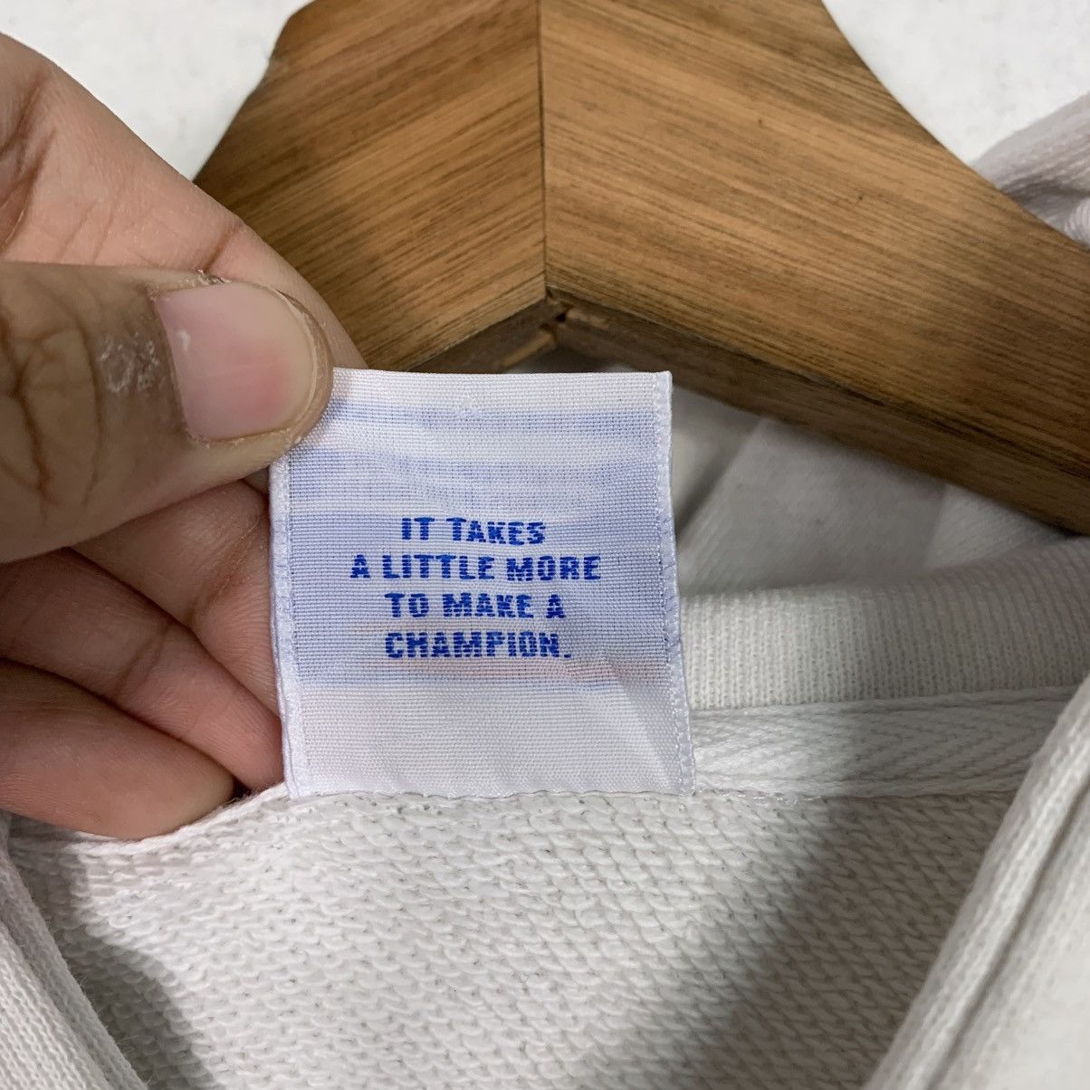 Champion Champion White Pullover Hoodie Size US M / EU 48-50 / 2 - 15 Thumbnail