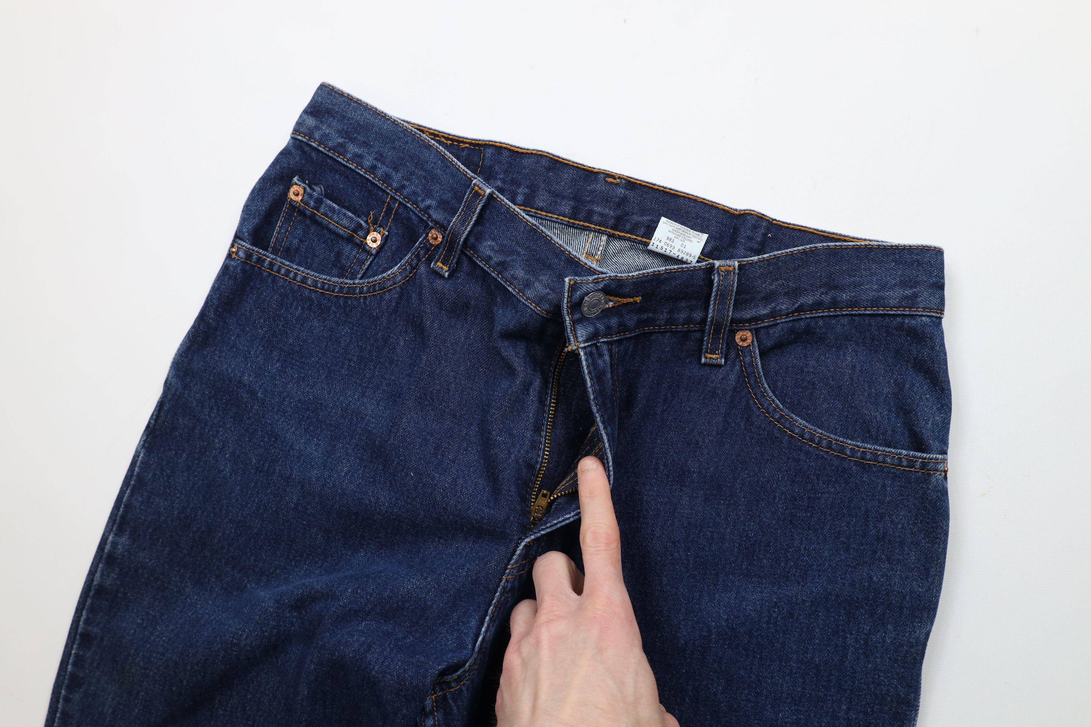 Levi's × Vintage Vintage 90s Levis 517 Flared Bootcut Denim Jeans Blue Size US 32 / EU 48 - 6 Thumbnail