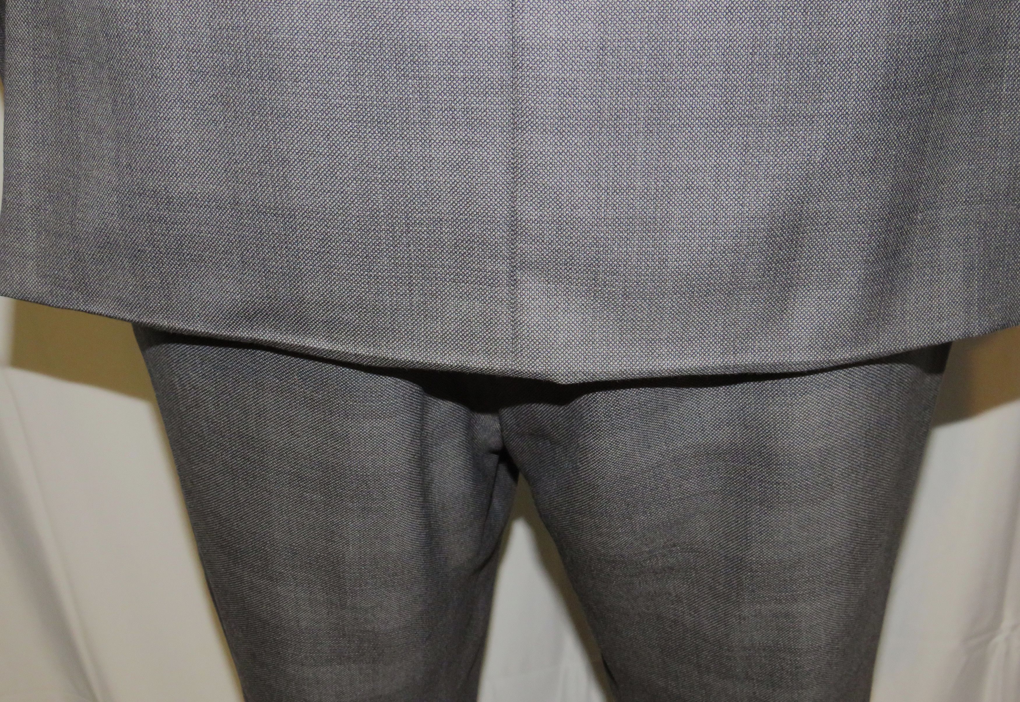 Ermenegildo Zegna Trofeo 600 Very Recent Gray Plaid Two Button Suit 44R Size 44R - 13 Thumbnail
