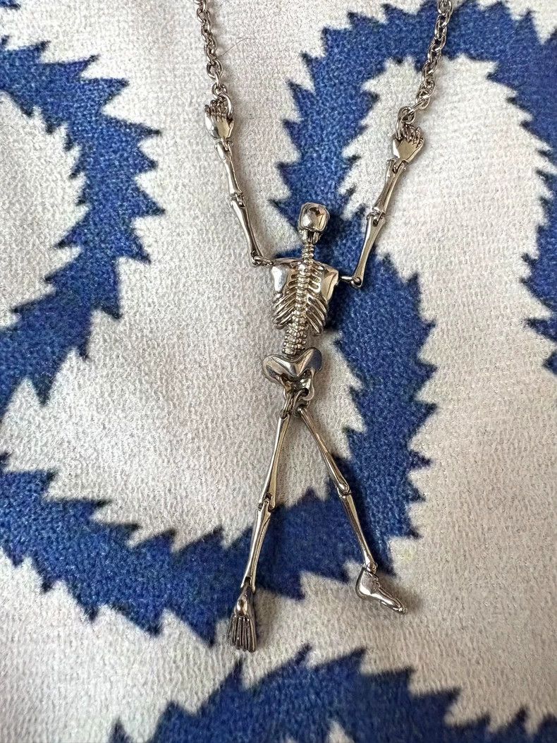 Vivienne Westwood Vivienne Westwood Silver Skull Necklace Sweater Chain Size ONE SIZE - 3 Thumbnail