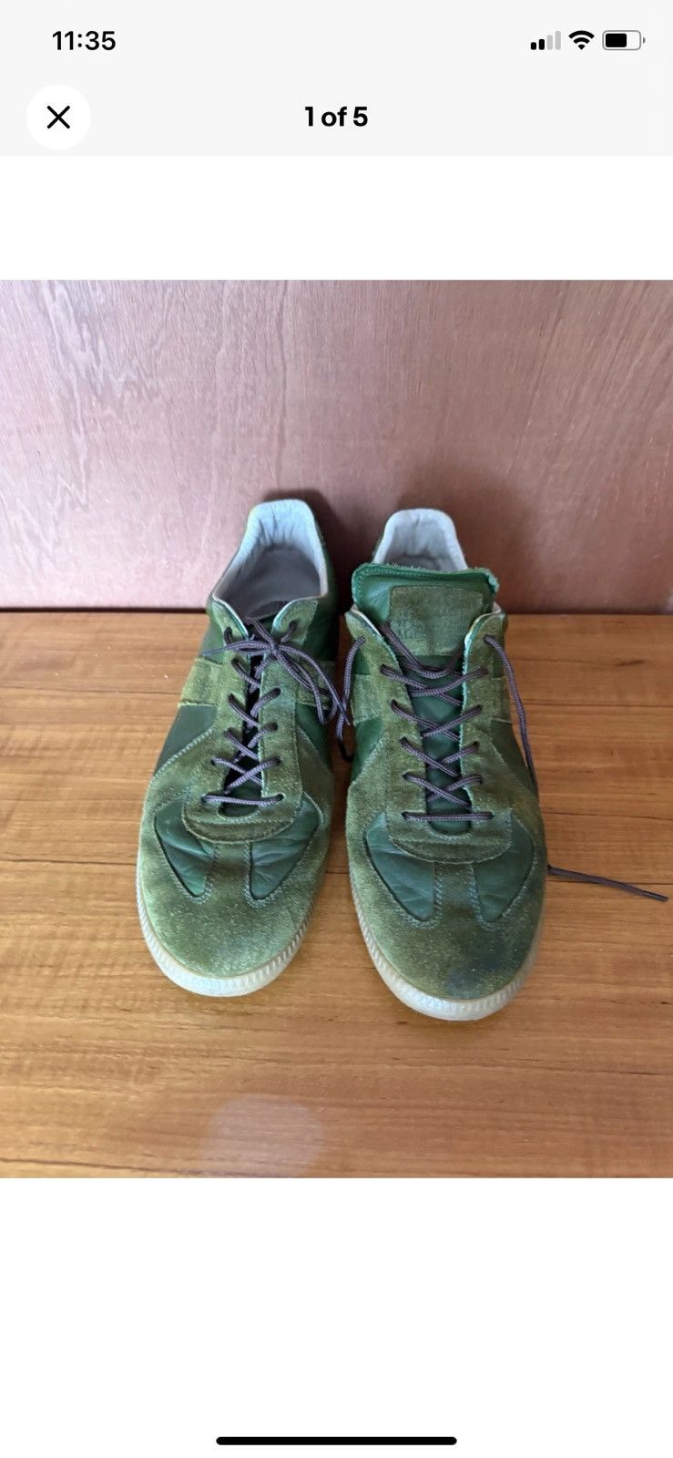 Maison Margiela Maison Margiela ‘GATS’ Green Colorway Size US 12 / EU 45 - 7 Thumbnail