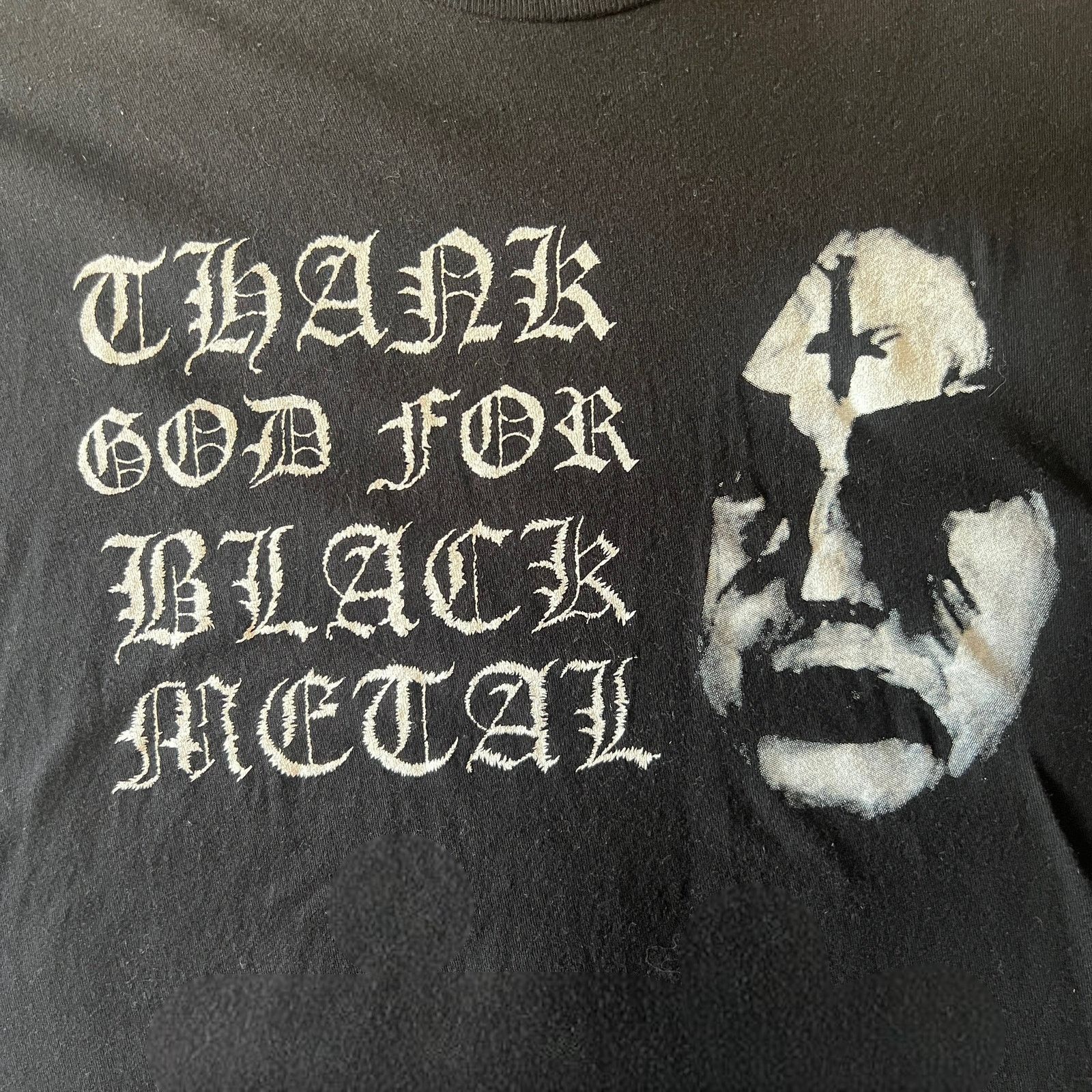 Tultex Thank God For Black Metal T-Shirt Size L Size US L / EU 52-54 / 3 - 2 Thumbnail