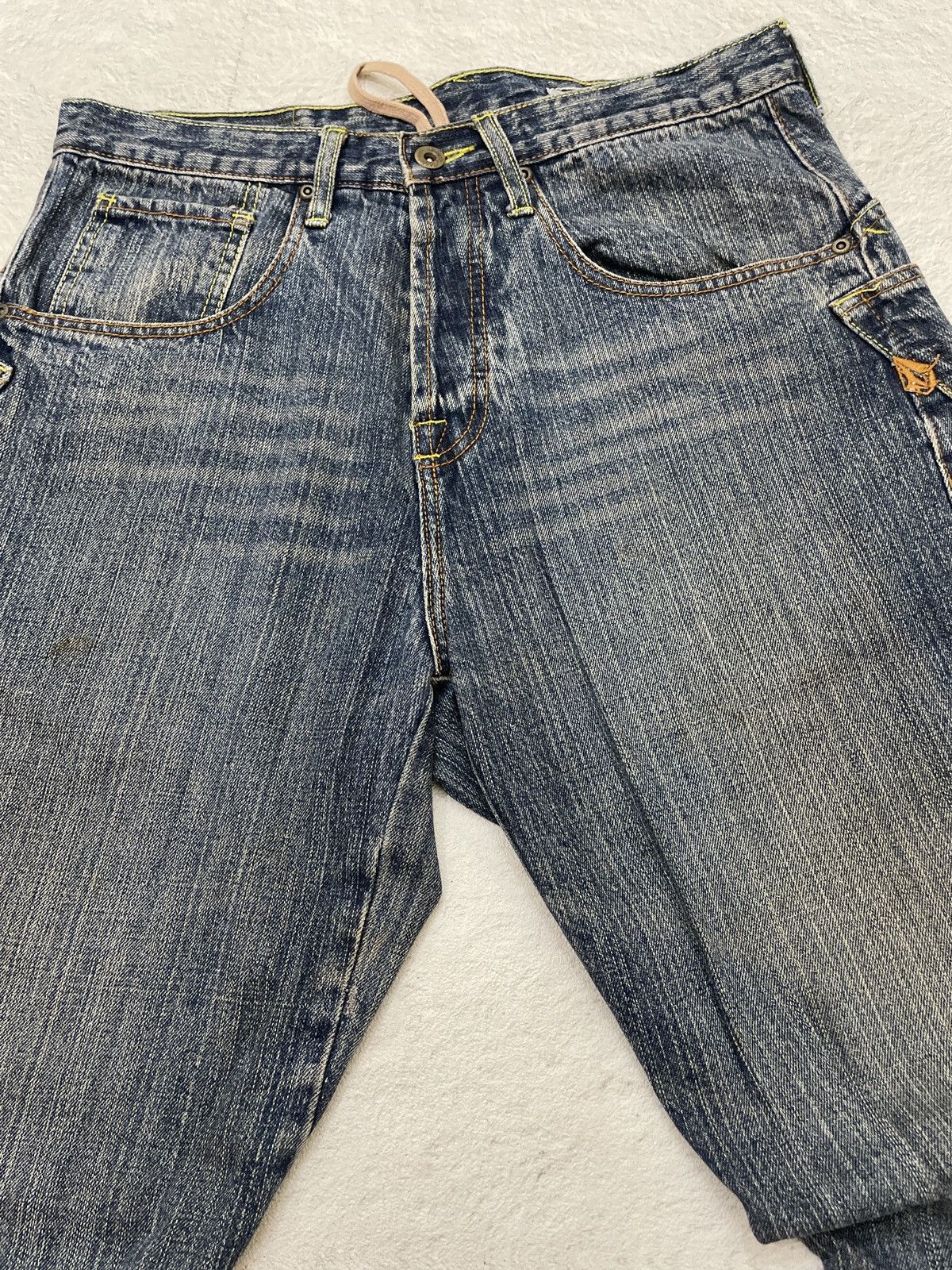 Volcom Volcom Workwear Archival Denim Big Logo Mudwash Jeans Y2K Size US 33 - 11 Thumbnail