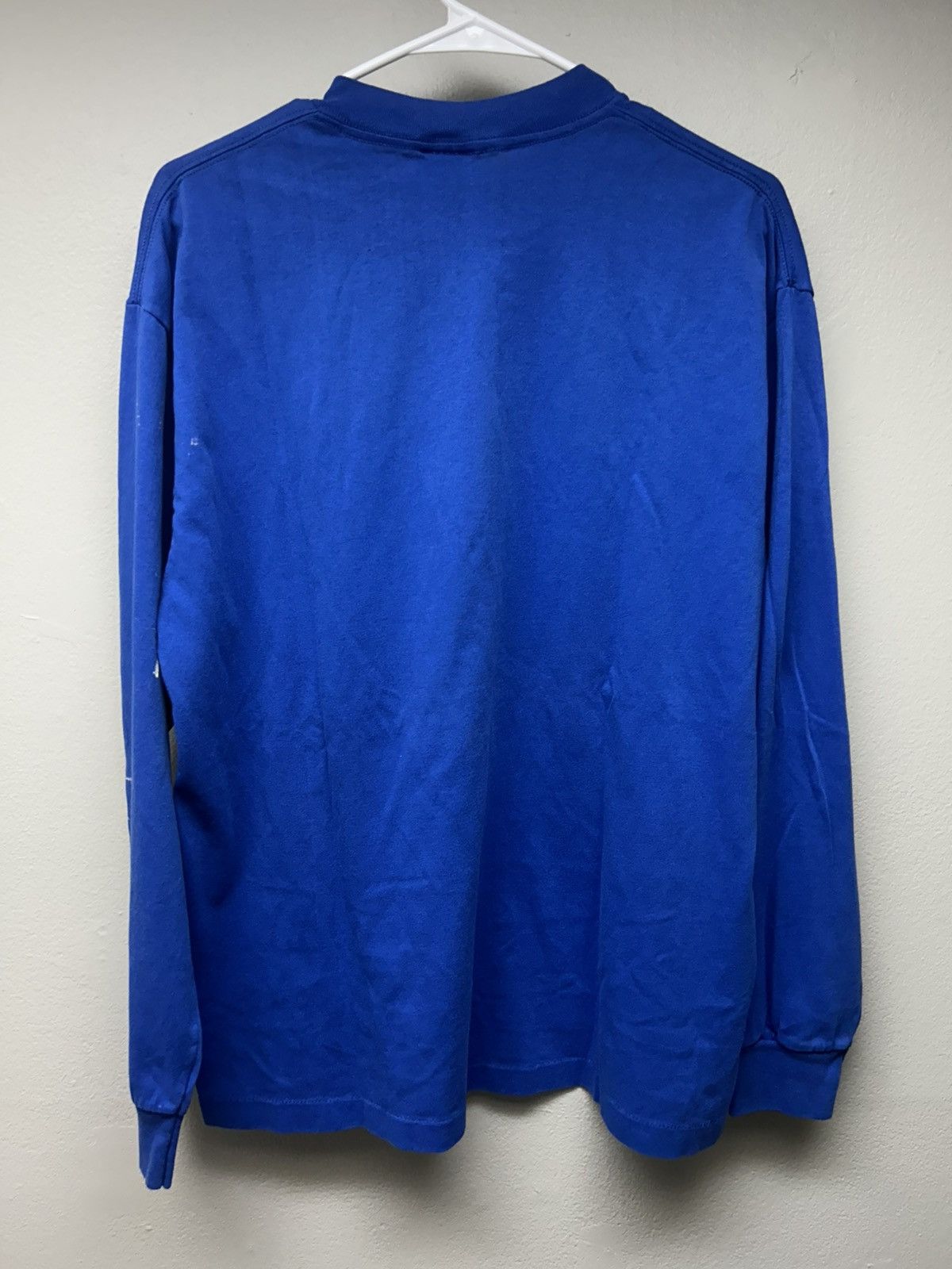 Vintage Single Stitch New York Longsleeve Blue Sunbelt Sportswear Size US XL / EU 56 / 4 - 4 Thumbnail