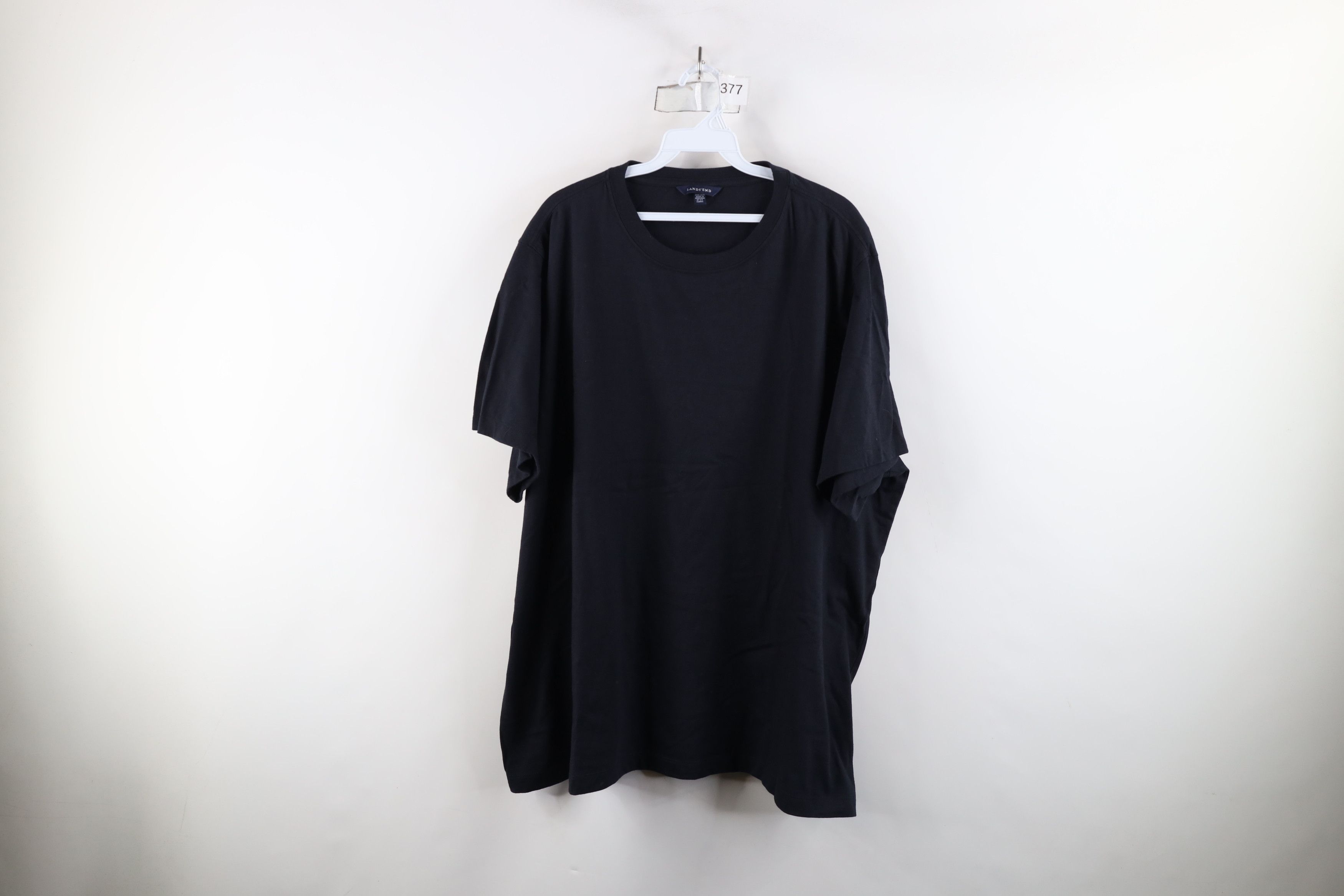 Lands' End × Vintage Vintage 90s Lands End Cotton Short Sleeve T-Shirt Navy Blue Size 3XL / US 20-22 - 1 Thumbnail