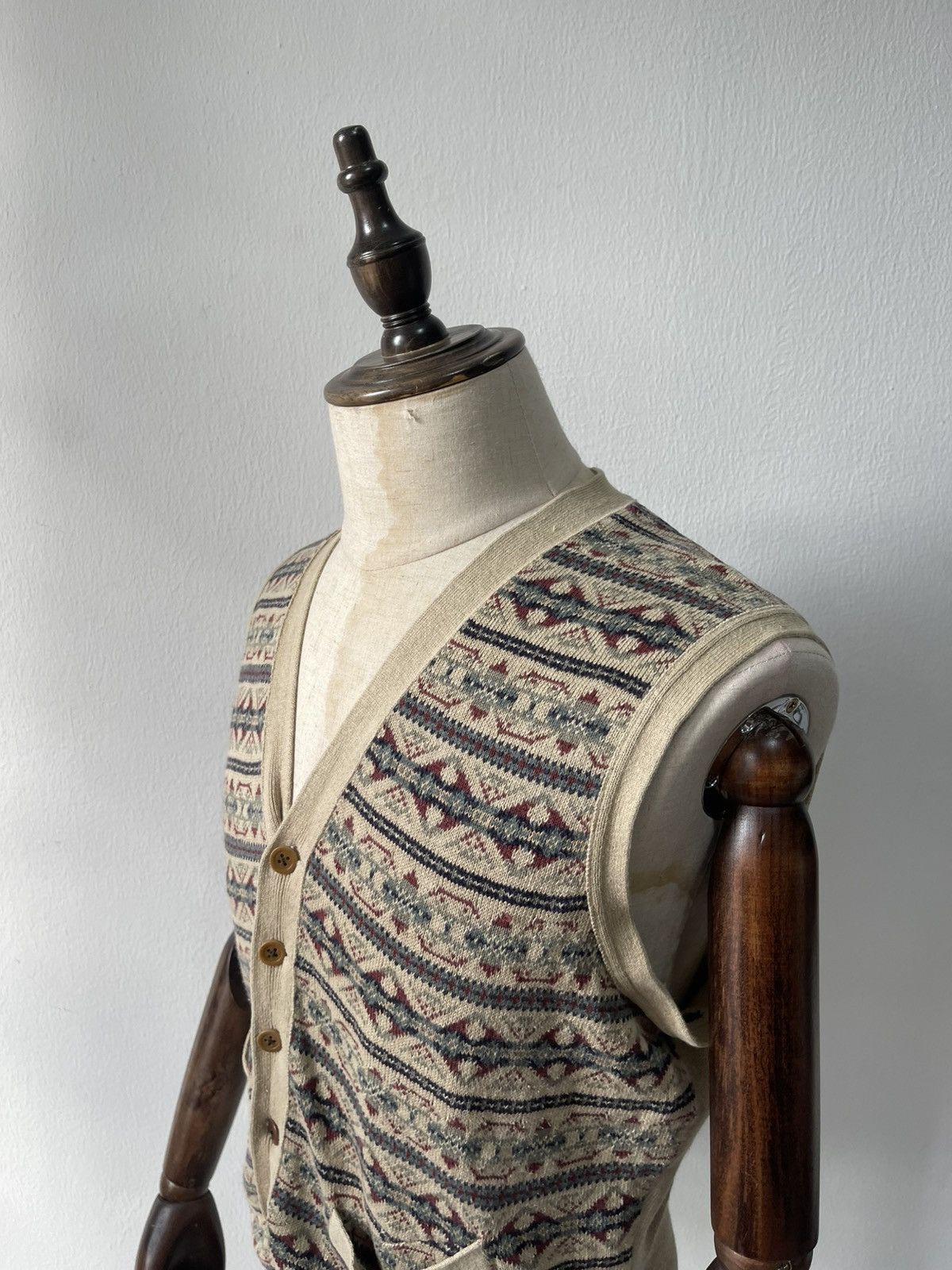 RRL Ralph Lauren Vintage RRL Fair Isle Cotton Vest C1 Size US M / EU 48-50 / 2 - 11 Thumbnail