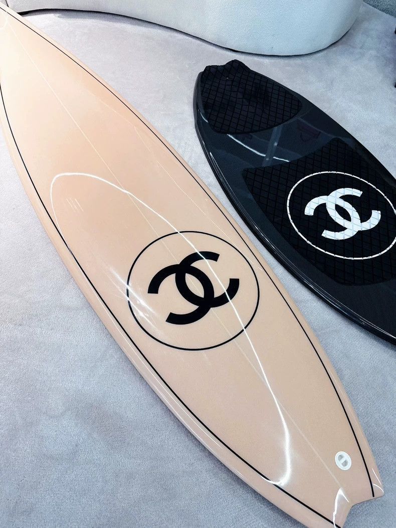 Chanel Chanel Pink Large Logo Carbon Fiber Surfboard Size ONE SIZE - 3 Thumbnail