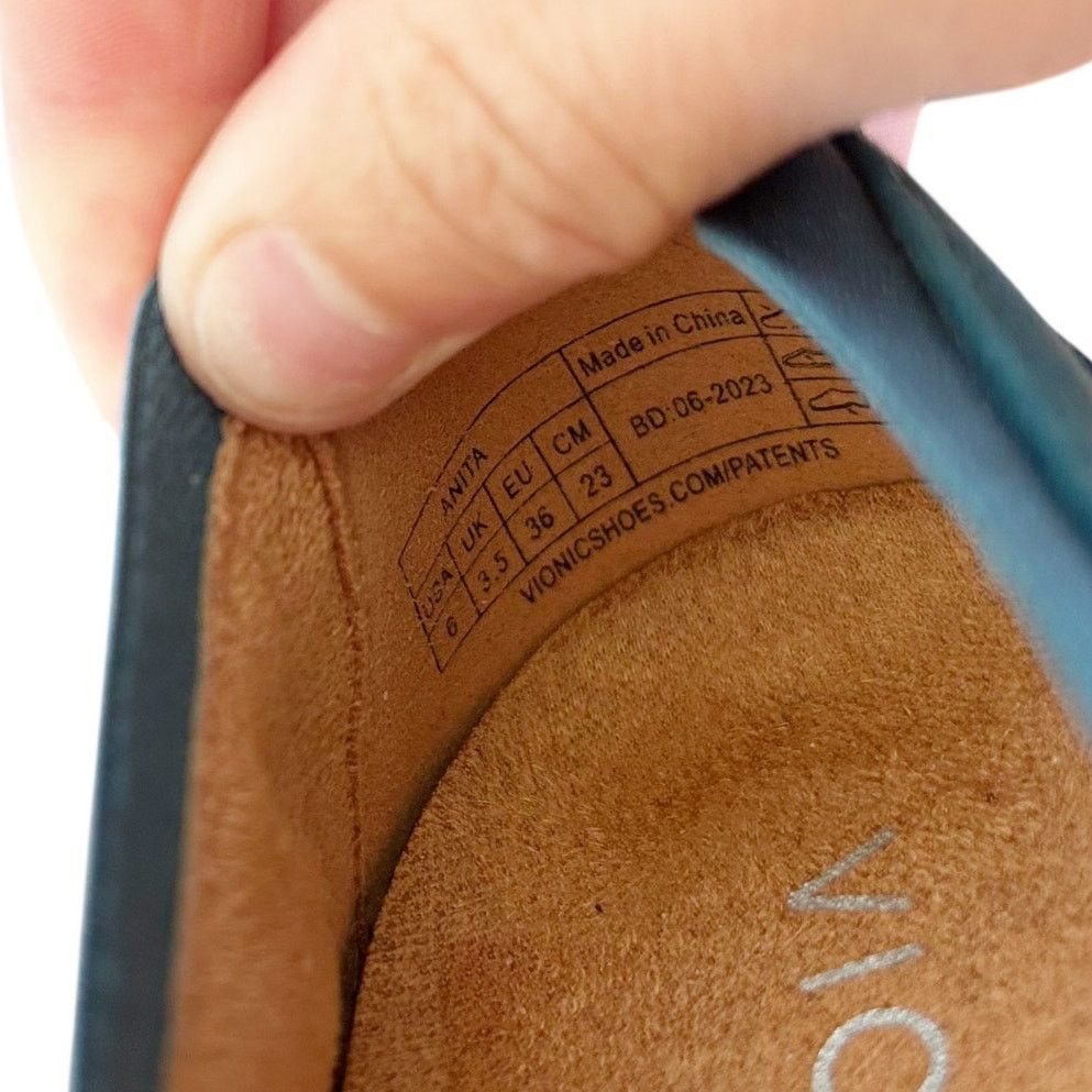 Vionic Vionic Anita Teal Suede Flats Sz 6 Size US 6 / IT 36 - 7 Thumbnail