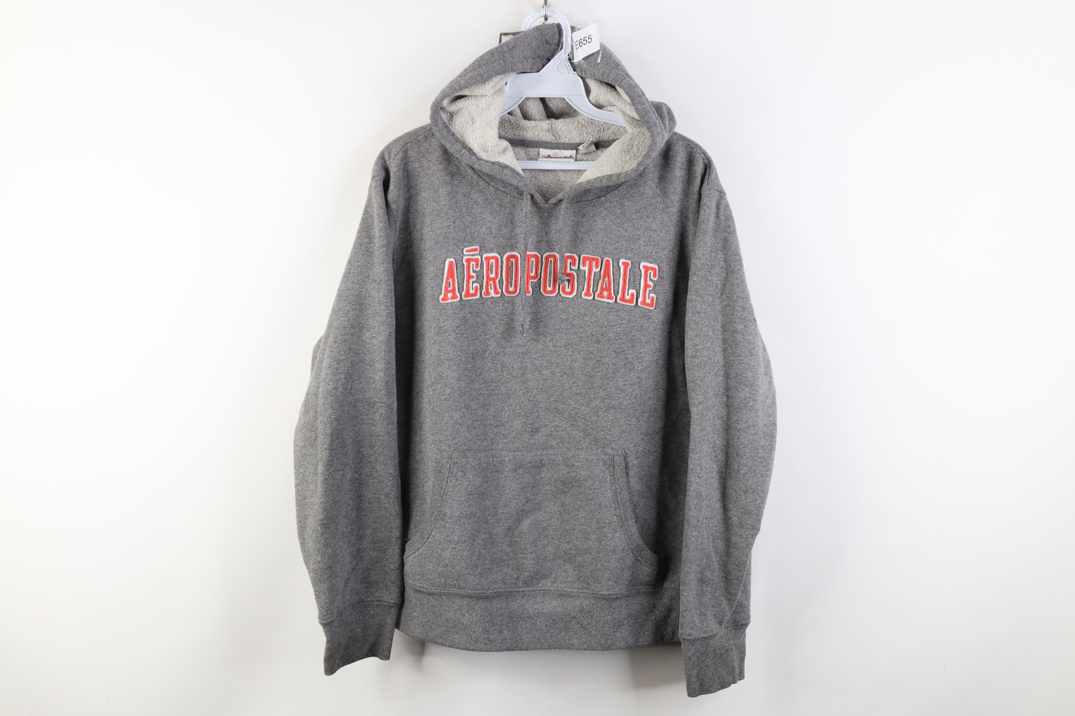 Aeropostale Vintage 90s Y2K Aeropostale Babydoll Cropped Hoodie Gray Size L / US 10 / IT 46 - 1 Thumbnail