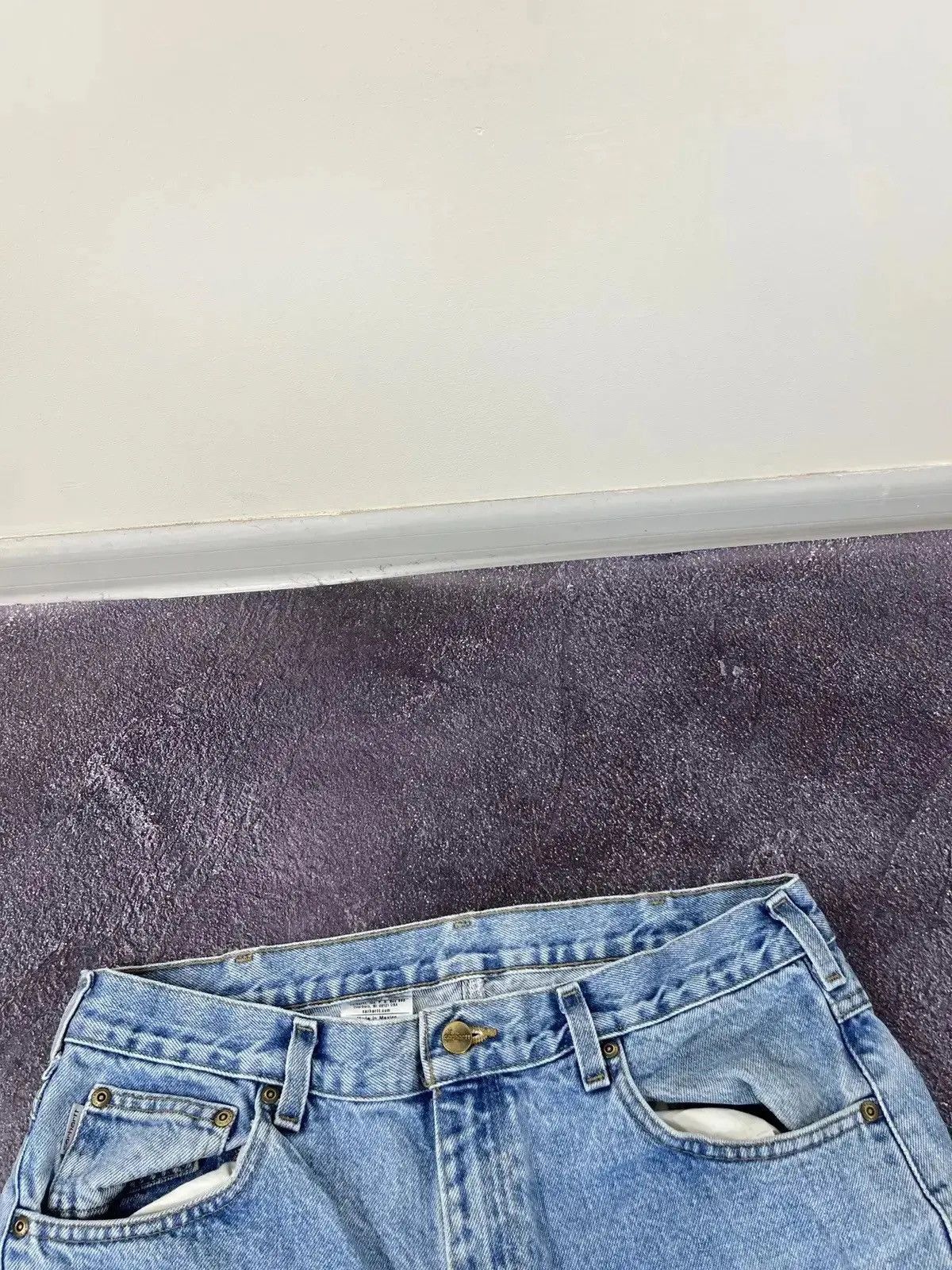 Carhartt × Vintage Vintage Carhartt Light Blue Traditional Fit Denim Hype Jeans Size US 36 / EU 52 - 8 Thumbnail