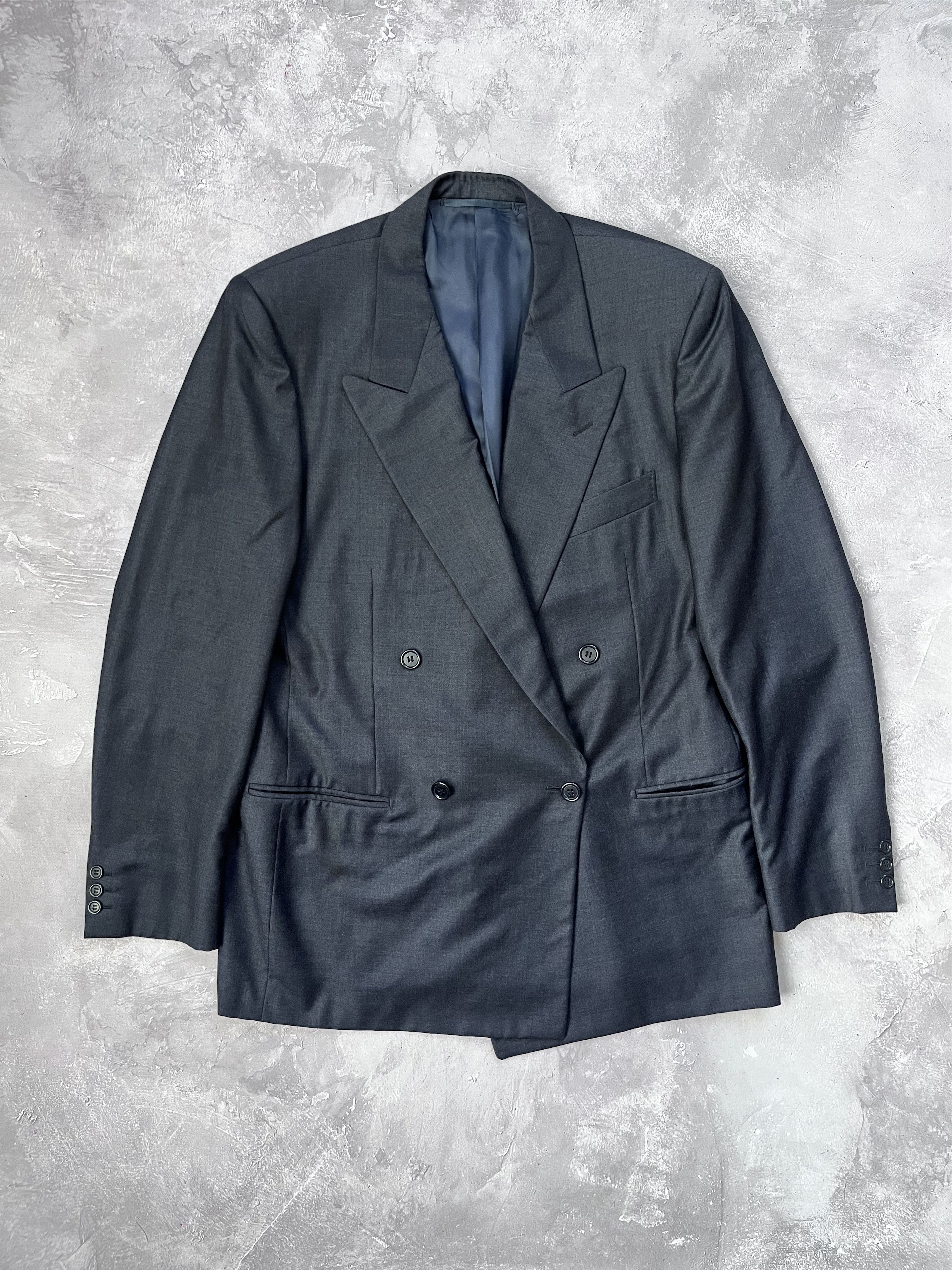 Pal Zileri Pal Zileri Ing Loro Piana Virgin Wool Suit Double Breast Size 50R - 2 Thumbnail