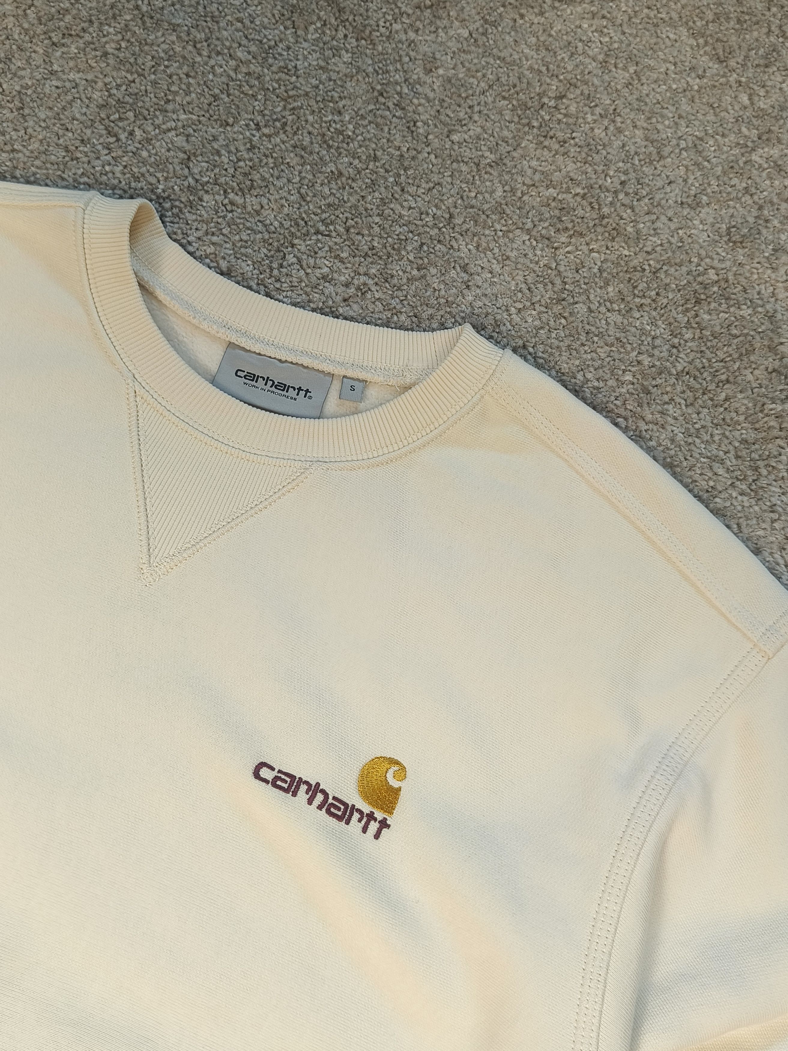 Carhartt Wip Carhartt WIP American Script Sweatshirt Rattan Size US S / EU 44-46 / 1 - 2 Thumbnail