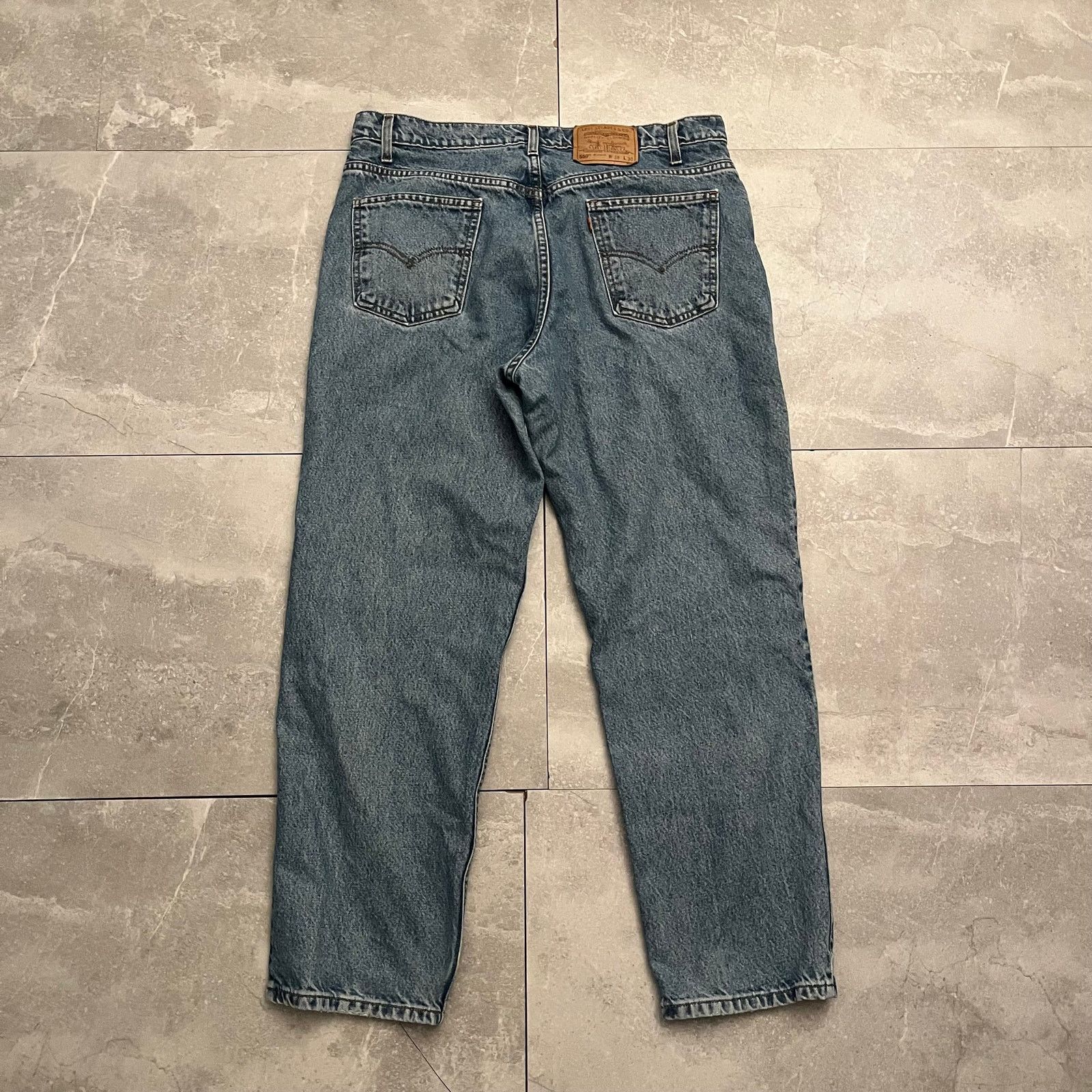 Levi's Vintage Levi's 550 Orange Tab Jeans – W38 L30 Relaxed Fit Size US 38 / EU 54 - 8 Thumbnail