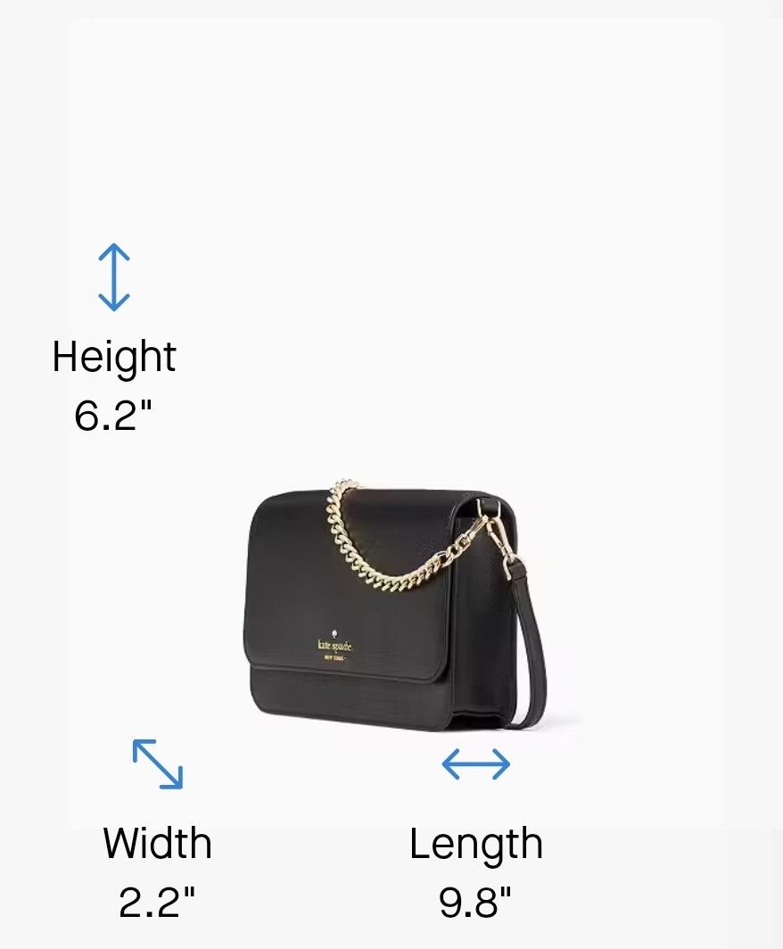 Kate Spade Kate Spade NY Madison Convertible Crossbody (Black) Size ONE SIZE - 6 Thumbnail