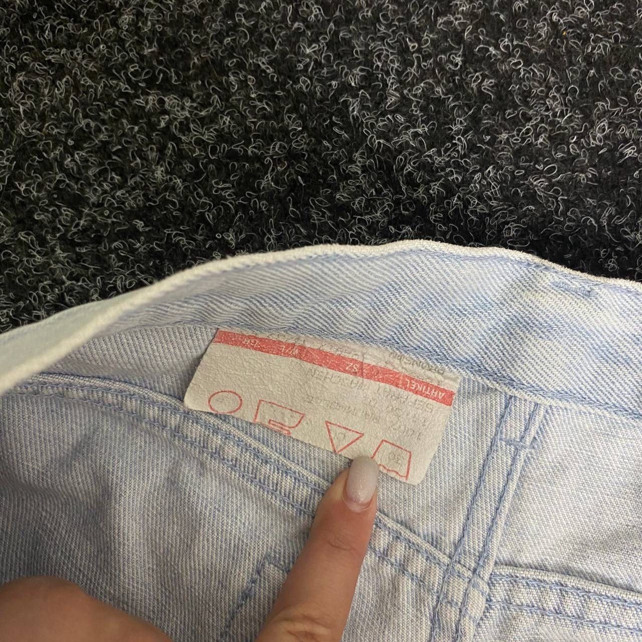Hugo Boss × Vintage 80s Hugo Boss Vintage Denim Pants Baby Blue Baggy Size US 32 / EU 48 - 6 Thumbnail