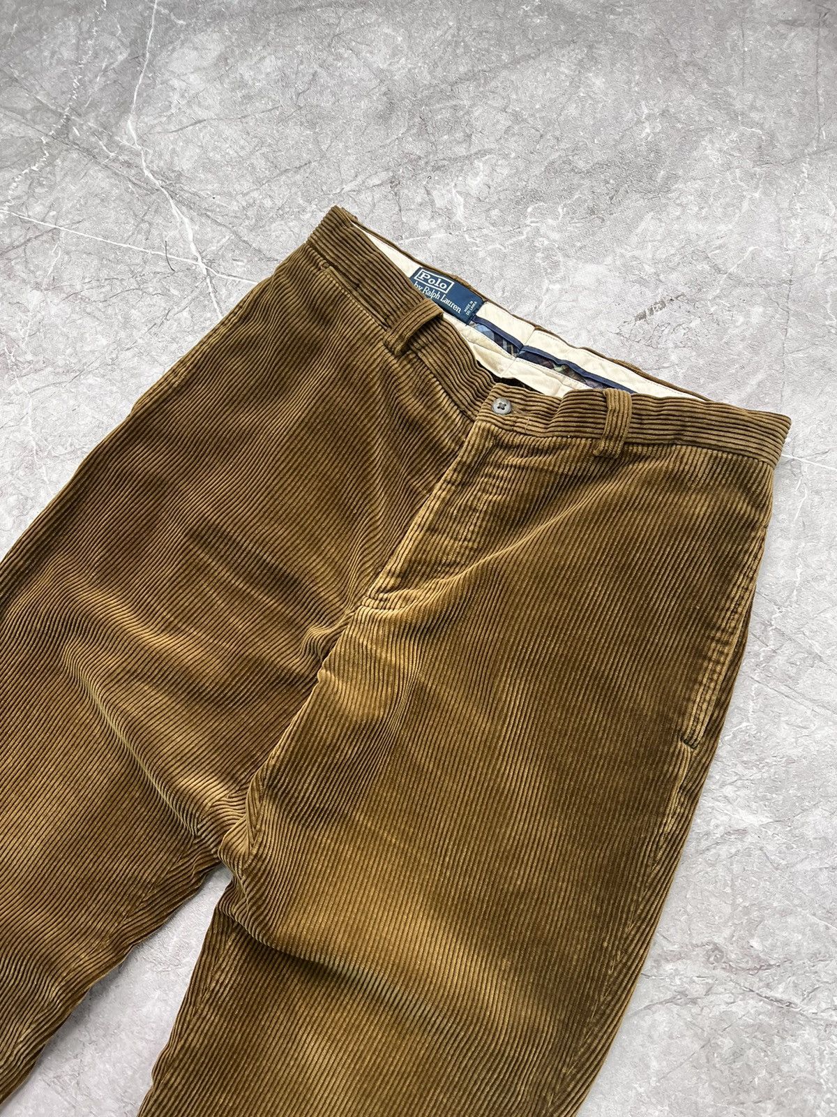 Polo Ralph Lauren × Velvet × Vintage Vintage Polo Ralph Lauren Velvet Brown Pants Y2K Corduroy Size US 34 / EU 50 - 4 Thumbnail