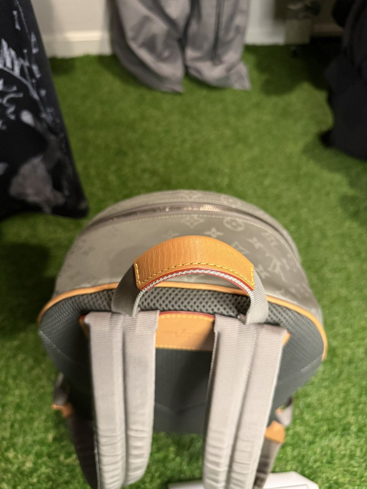 Louis Vuitton GRAIL 🦄📜 LV ~ Kim Jones Era Titanium Monogram Backpack Size ONE SIZE - 9 Thumbnail