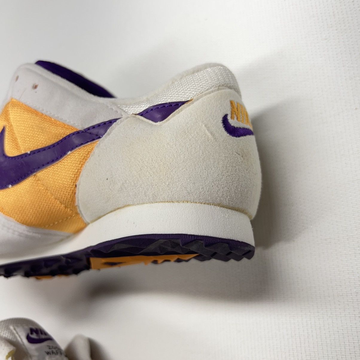 Nike × Vintage VTG New Nike Zoom Waffle White Purple Track Sneaker 941202 Size US 9 / EU 42 - 24 Thumbnail