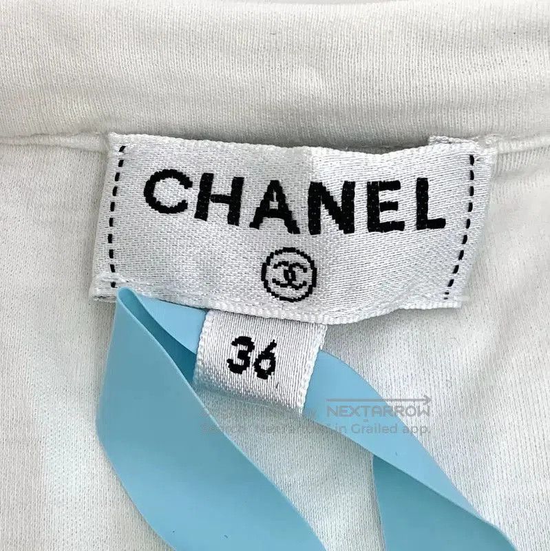 Chanel Chanel White Cotton Women’s T-Shirt . Size XS / US 0-2 / IT 36-38 - 5 Thumbnail