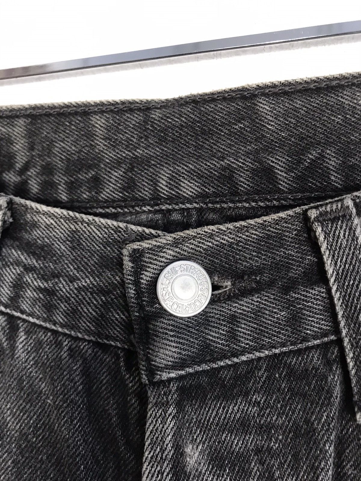 Levi's Vintage Clothing Vintage 501 France Black Denim Jean Zipper Flaps Pocket E179 Size US 29 - 6 Thumbnail