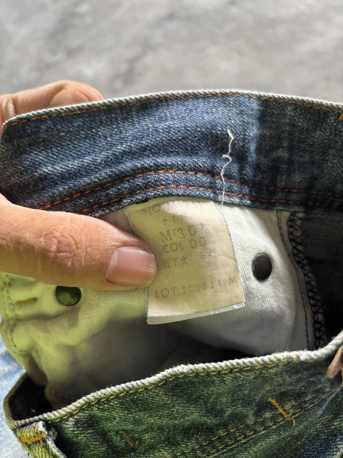 If Six Was Nine vintage blue way luxe japanese jeans sand faded rusty style Size US 32 / EU 48 - 7 Thumbnail
