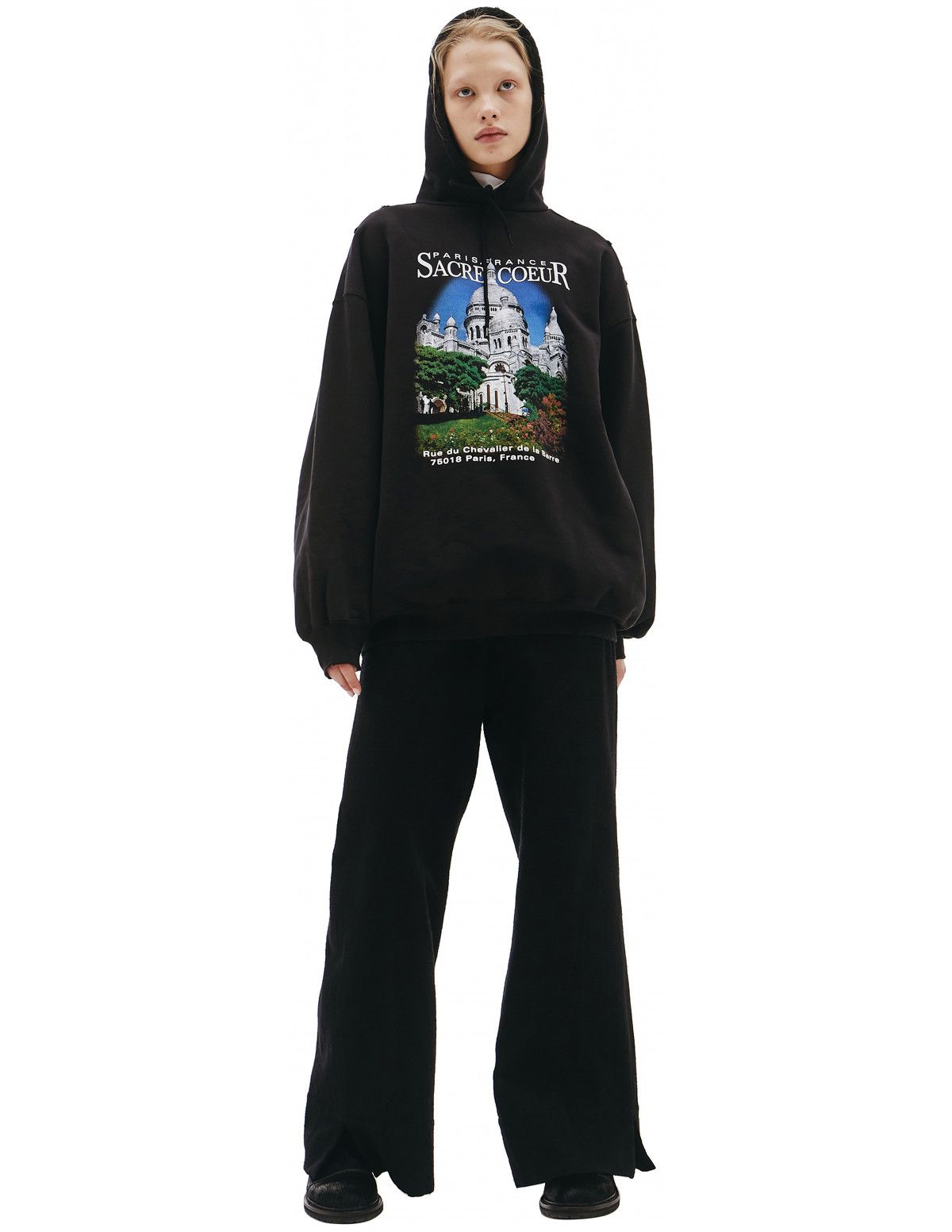 Balenciaga Balenciaga SS21 Sacré Coeur Hoodie - Black Cotton Size US M / EU 48-50 / 2 - 18 Thumbnail
